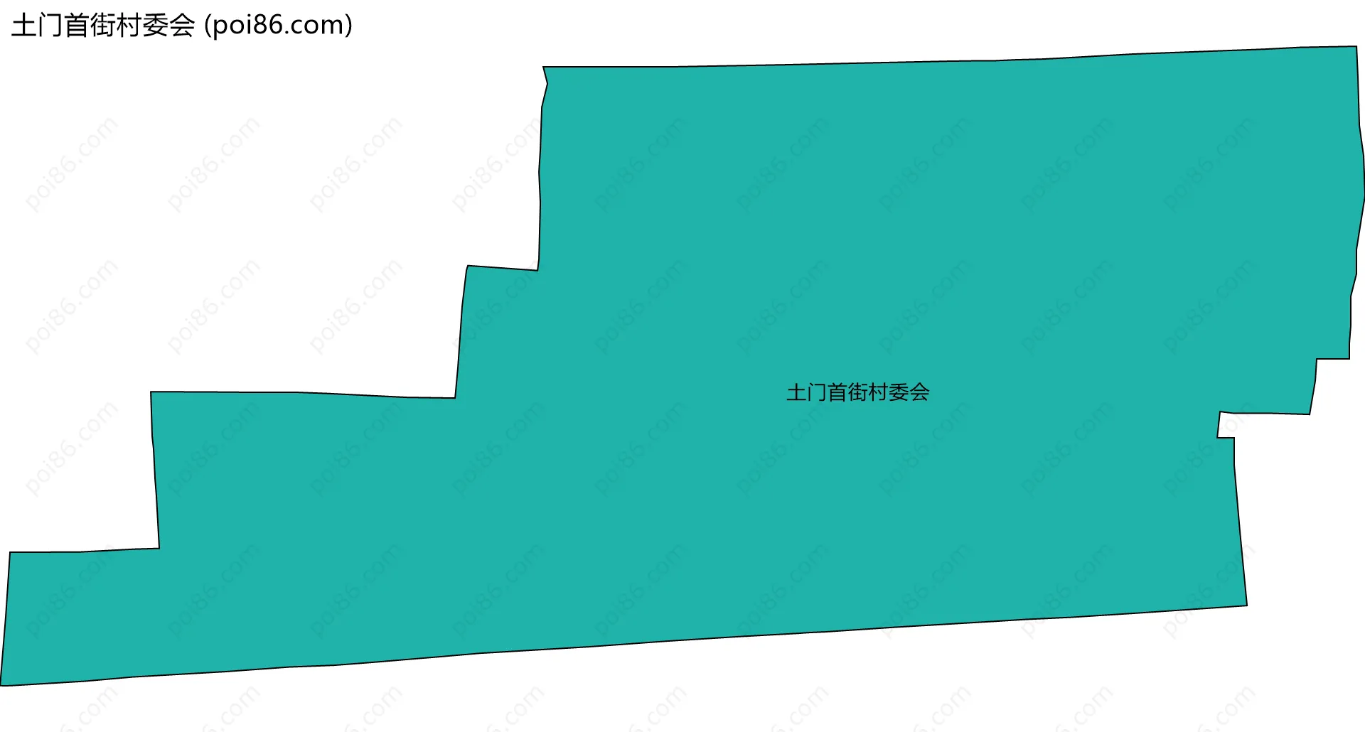 土门首街村委会边界地图
