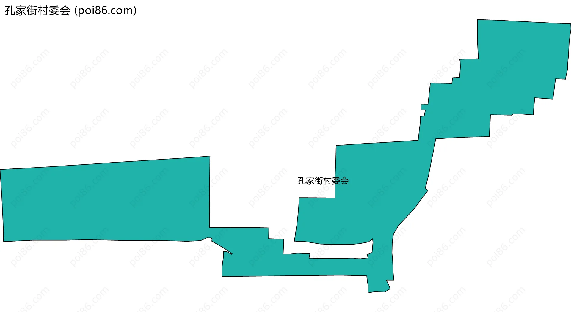 孔家街村委会边界地图