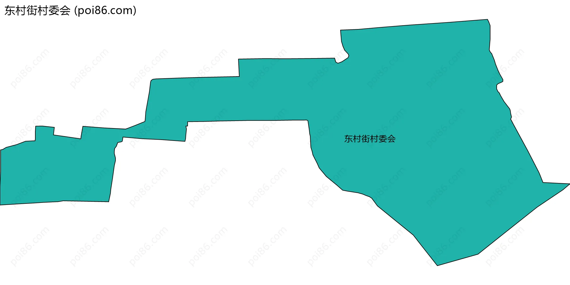 东村街村委会边界地图