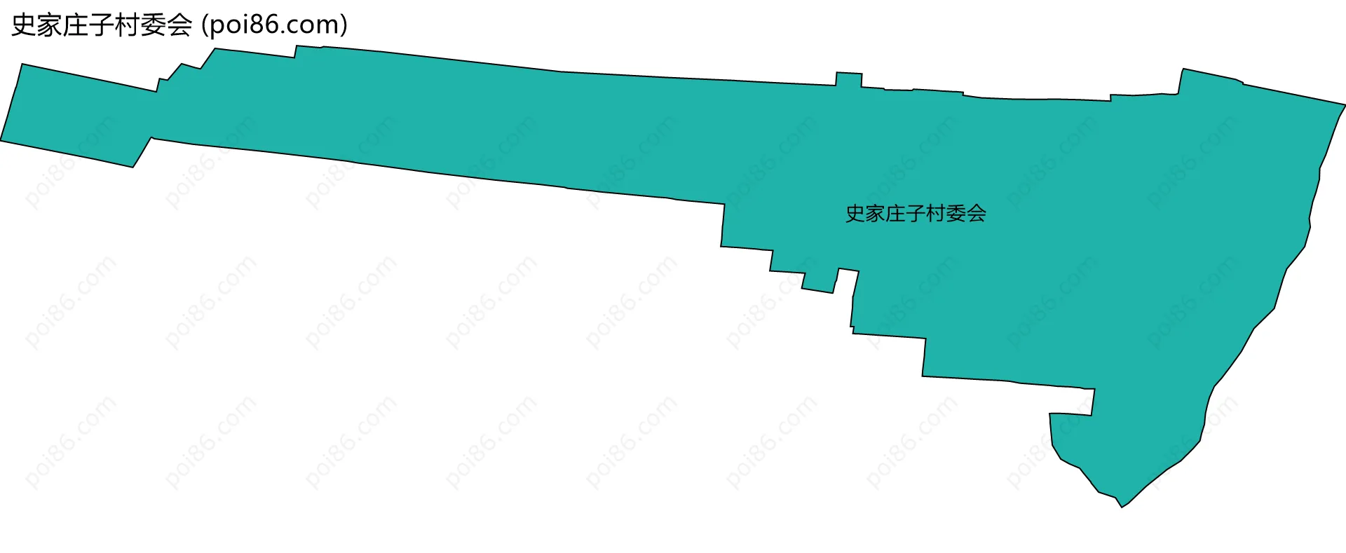 史家庄子村委会边界地图