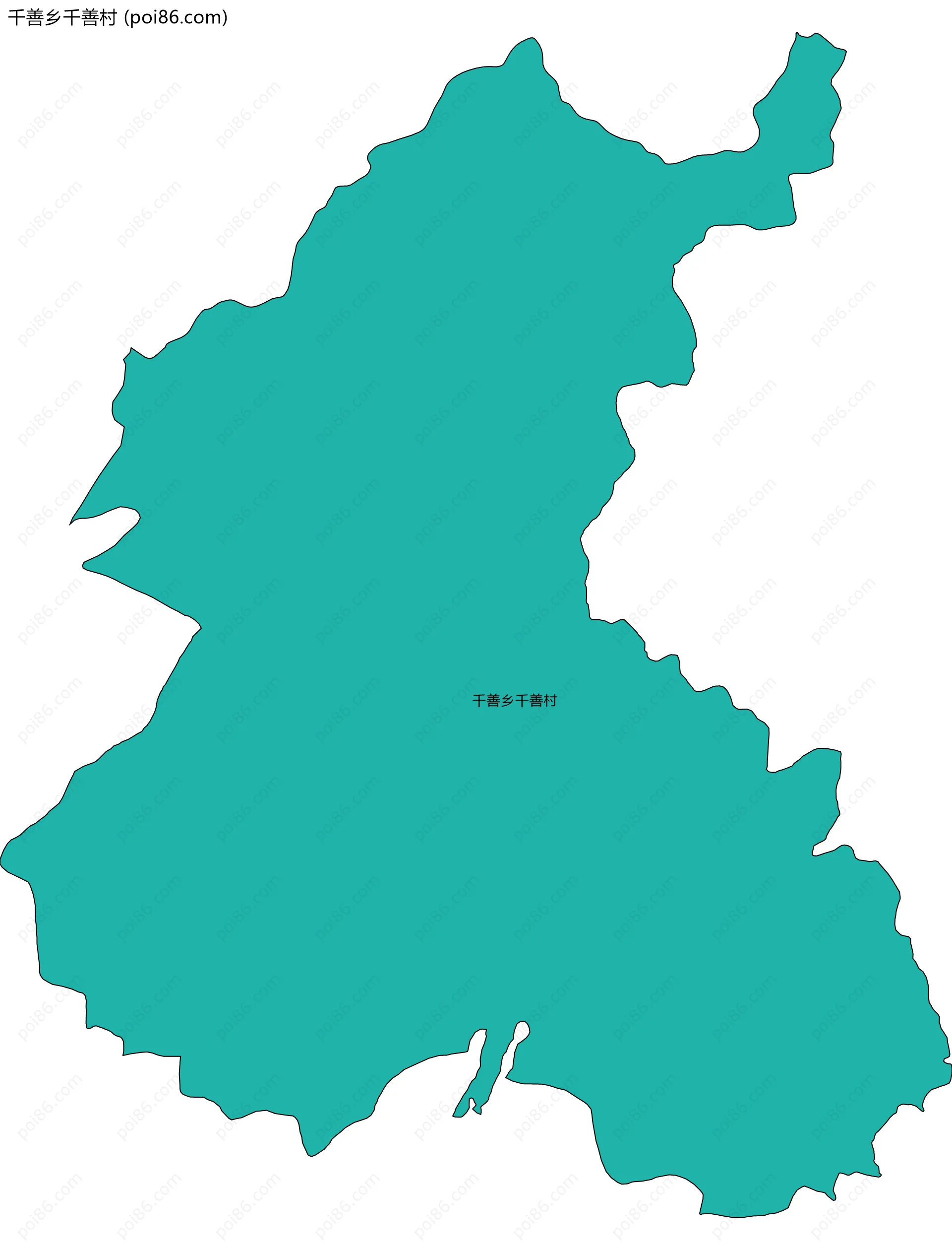 千善乡千善村边界地图