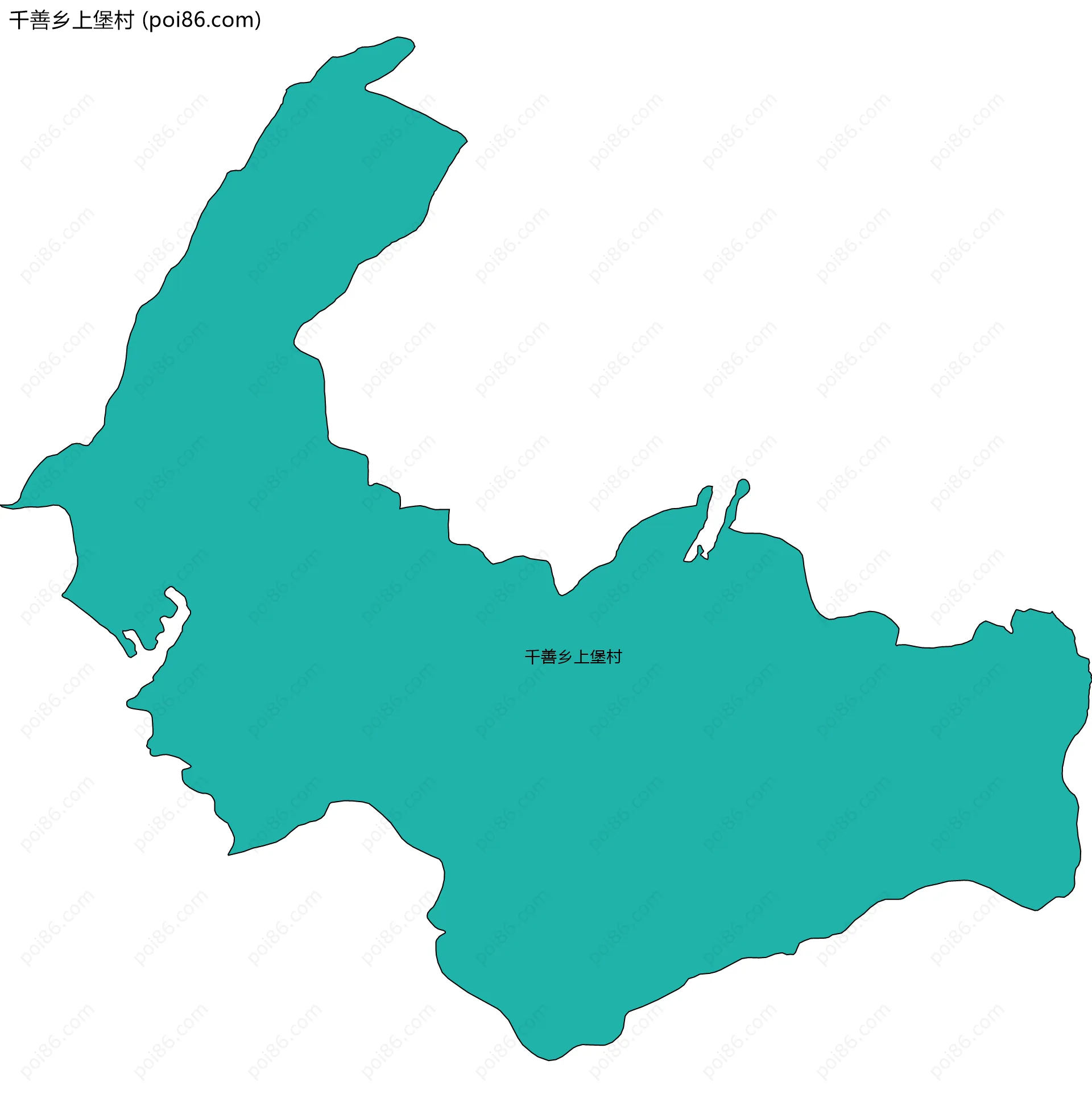 千善乡上堡村边界地图