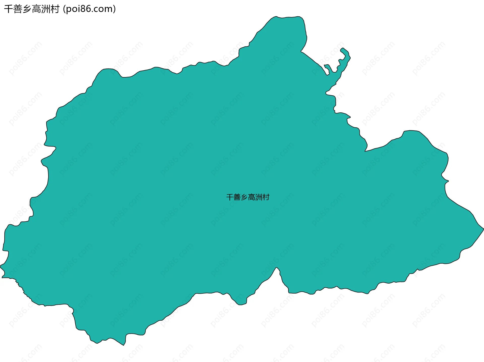 千善乡高洲村边界地图