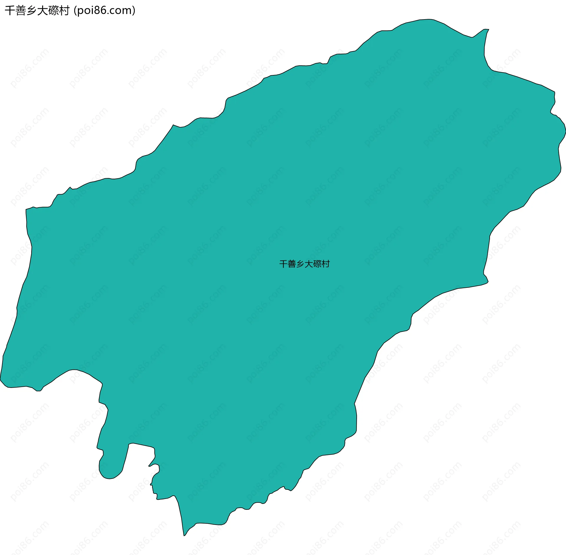 千善乡大磜村边界地图