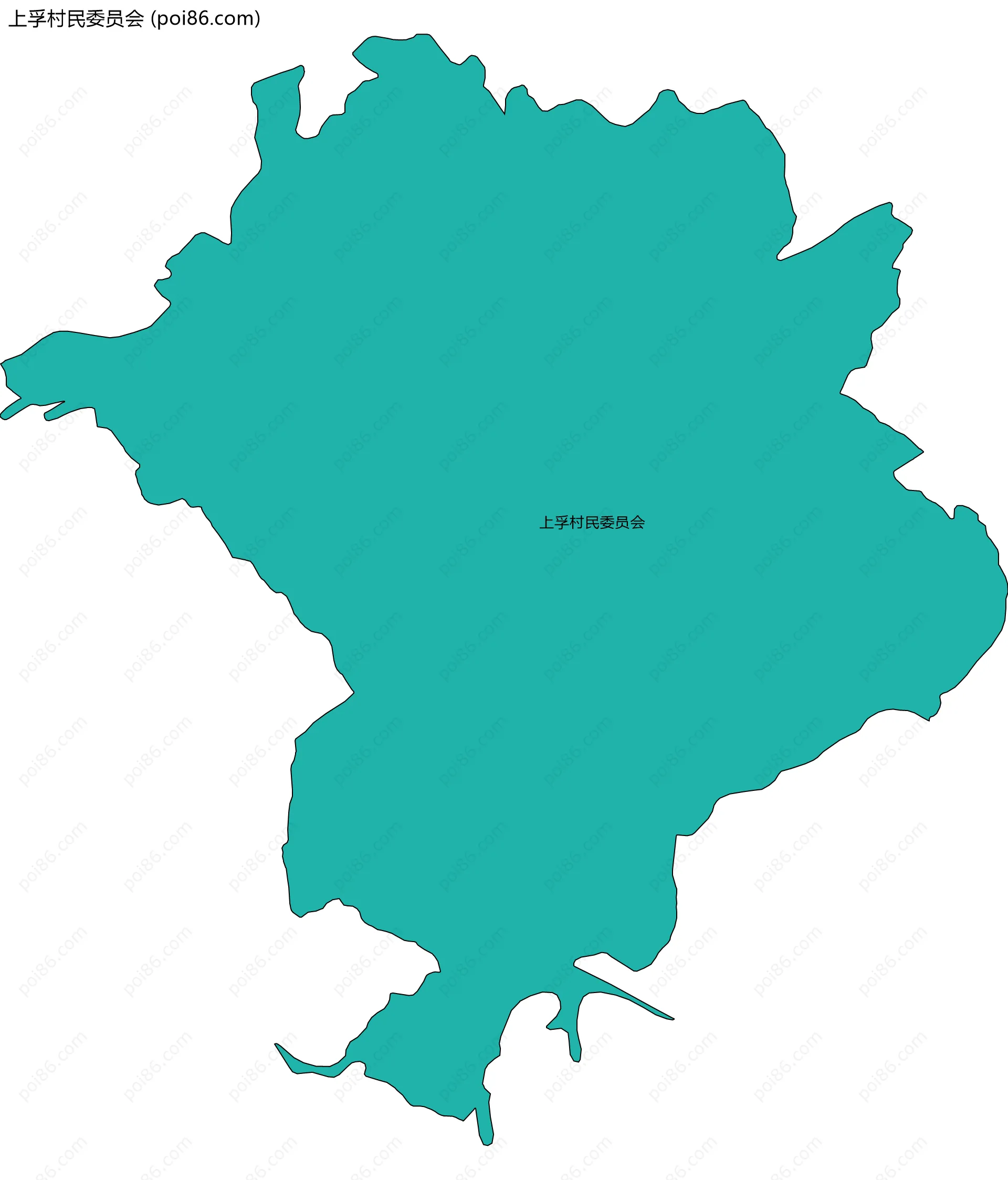 上孚村民委员会边界地图