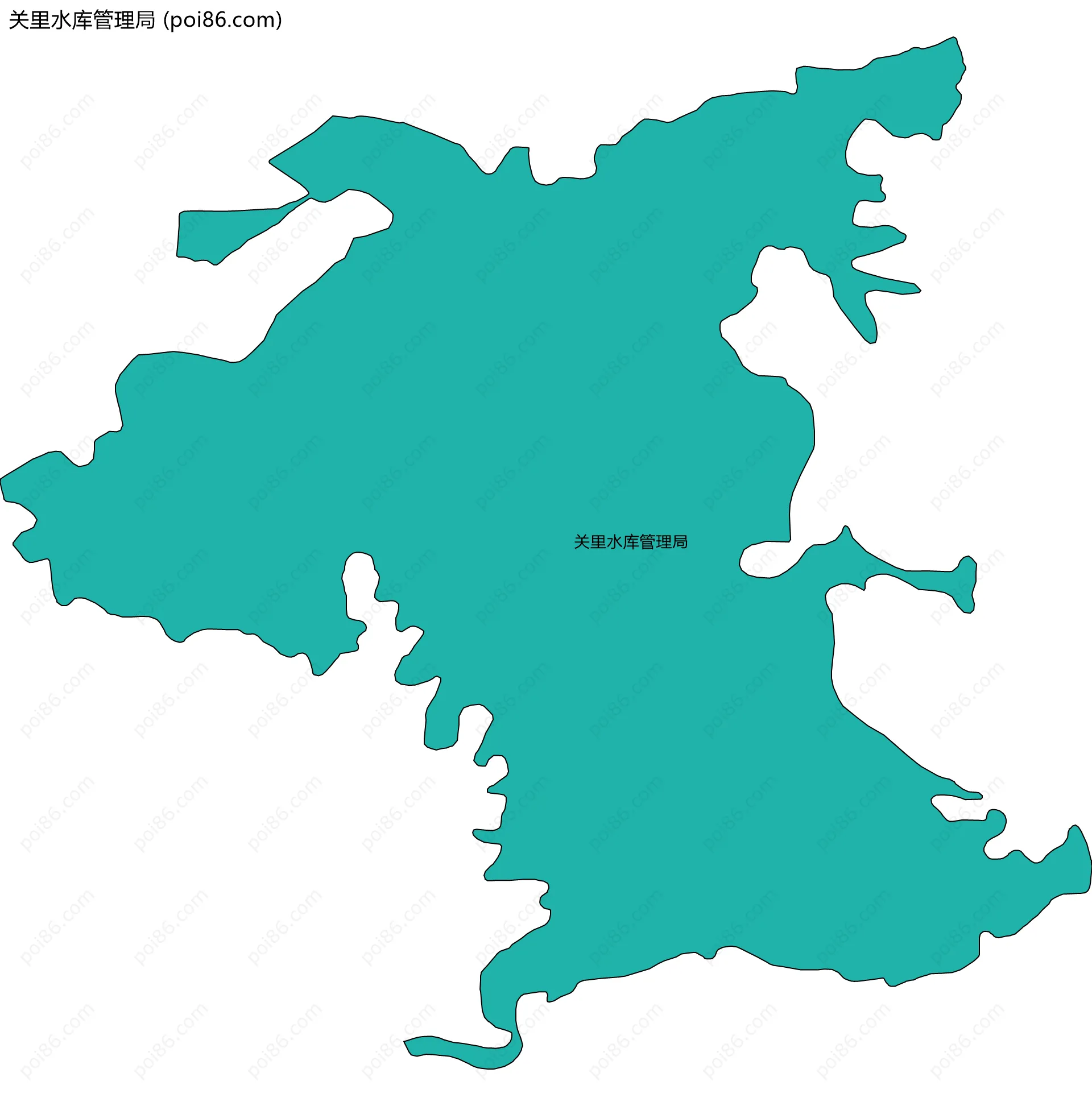 关里水库管理局边界地图