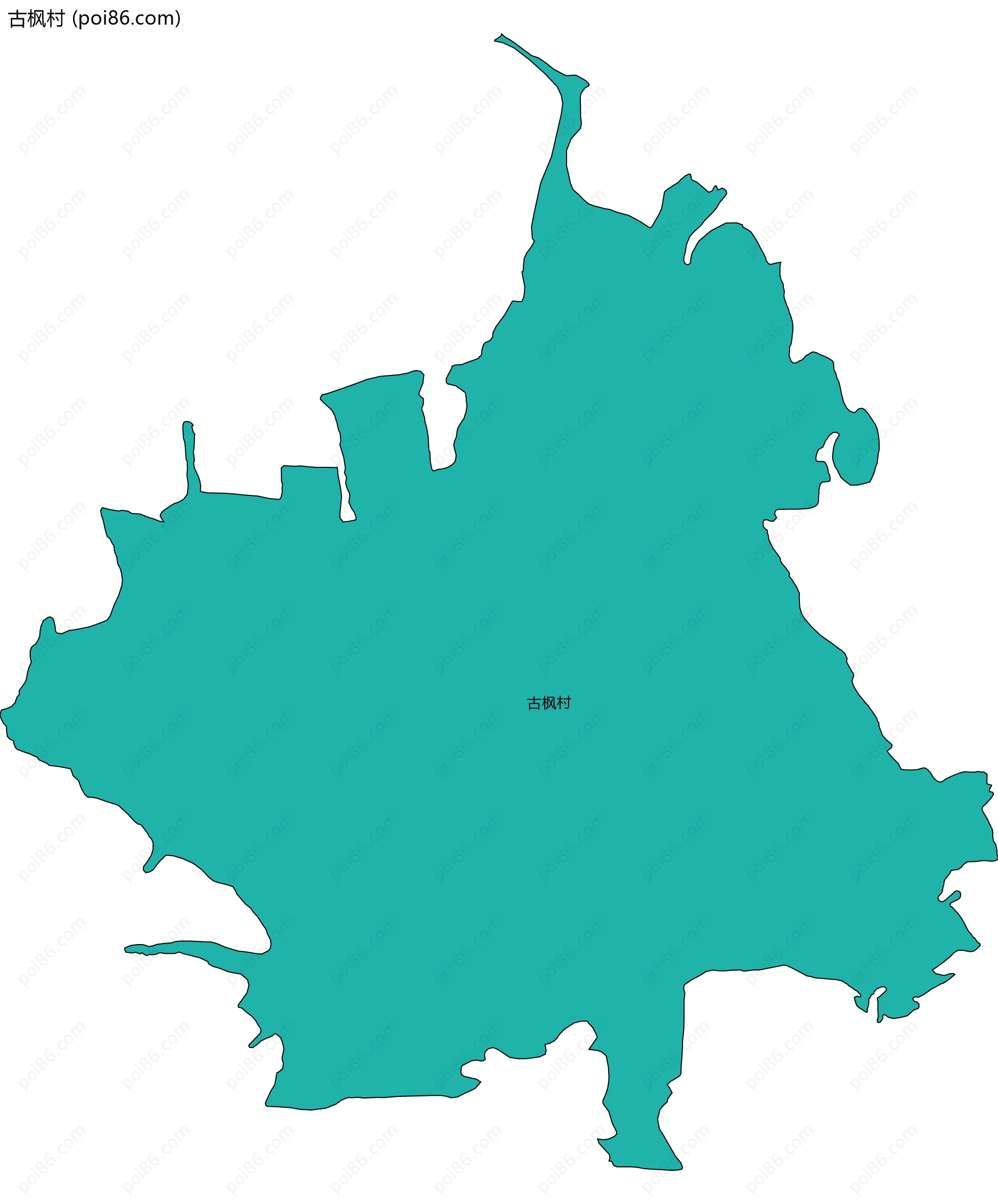 古枫村边界地图