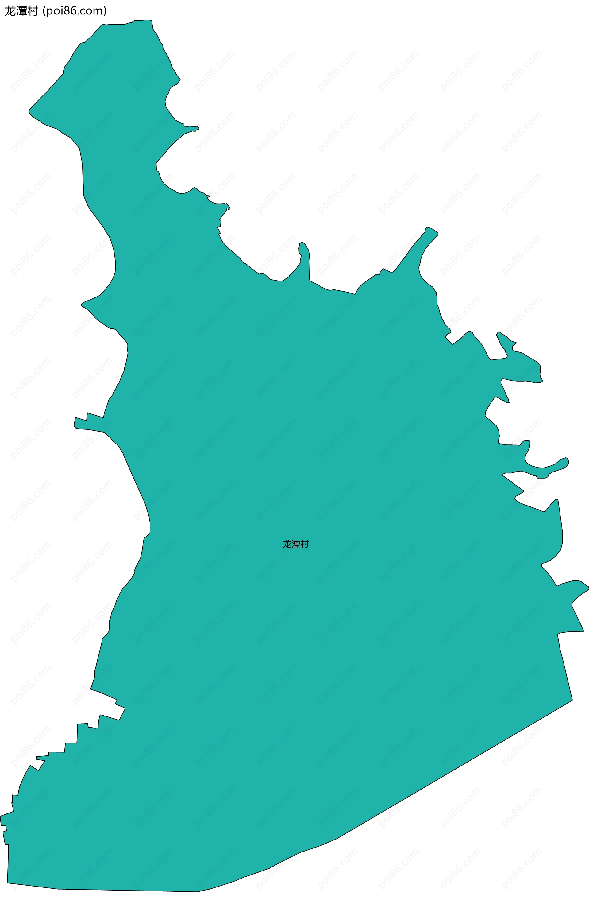 龙潭村边界地图