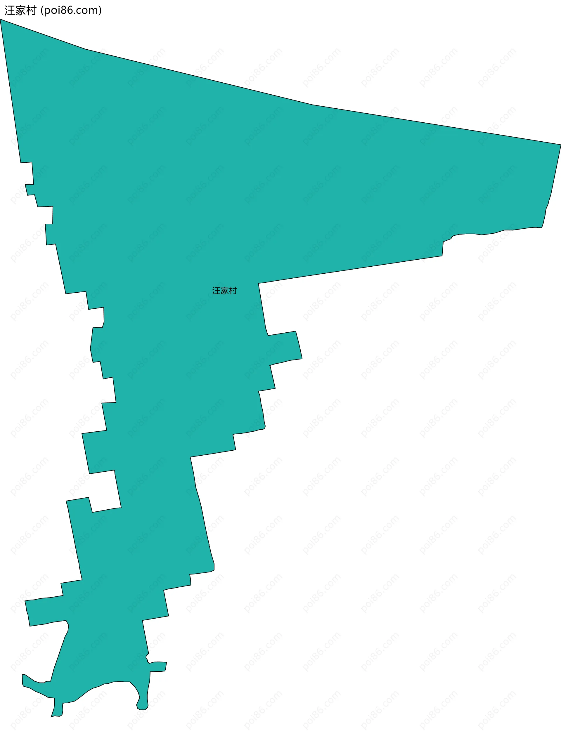 汪家村边界地图