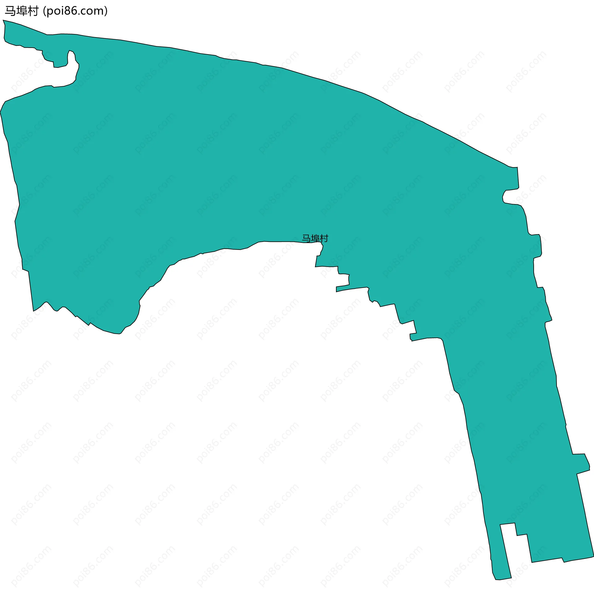 马埠村边界地图