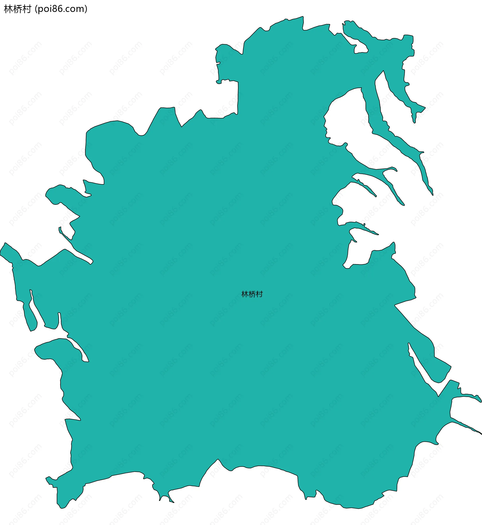 林桥村边界地图