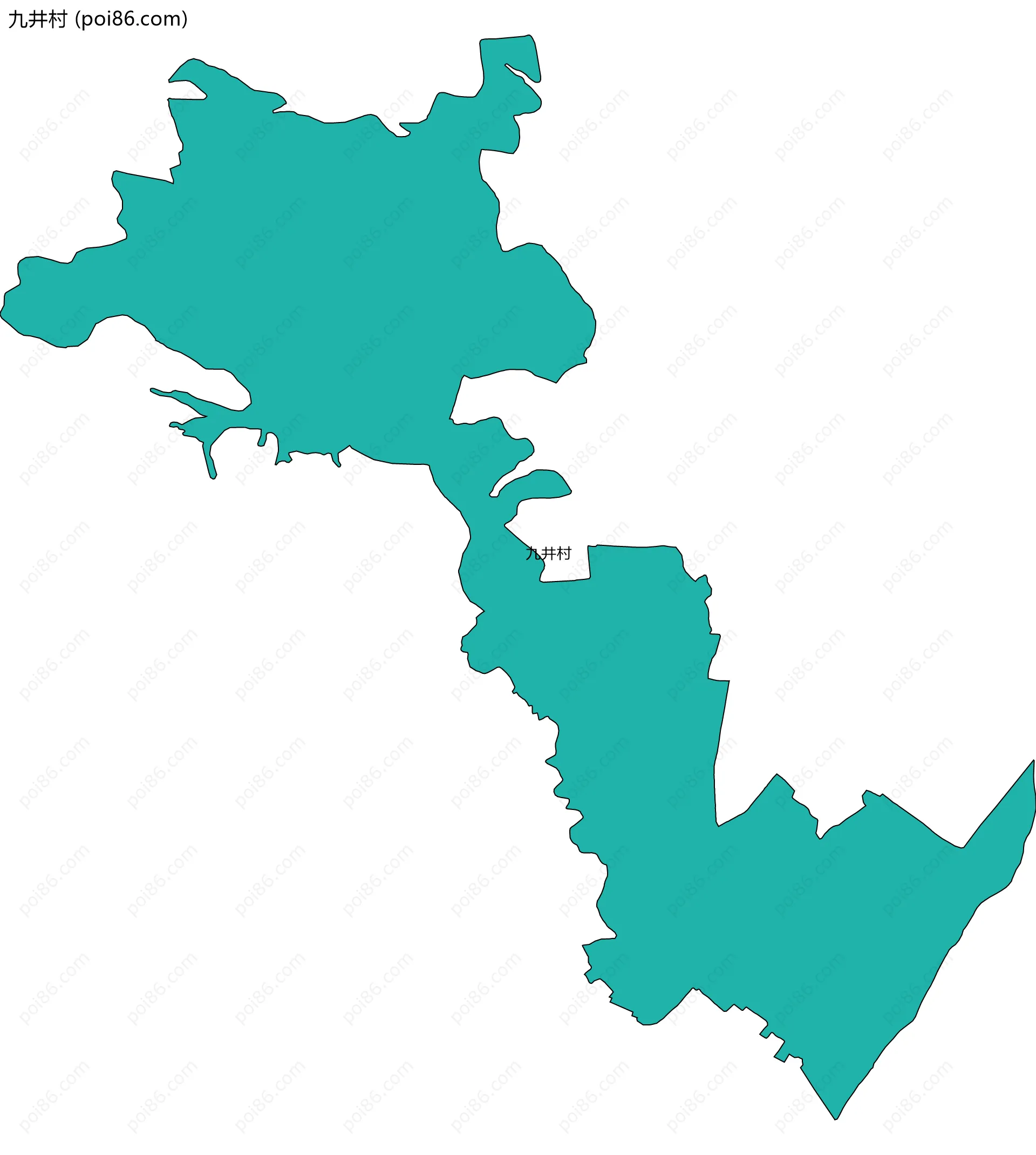 九井村边界地图
