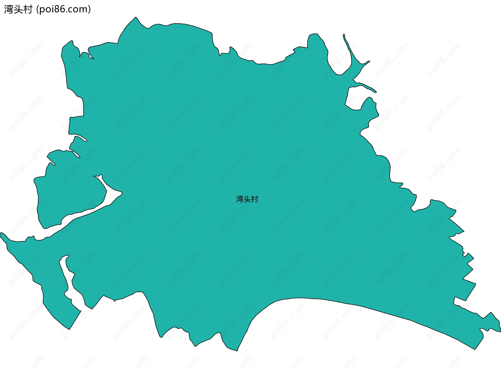 湾头村边界地图