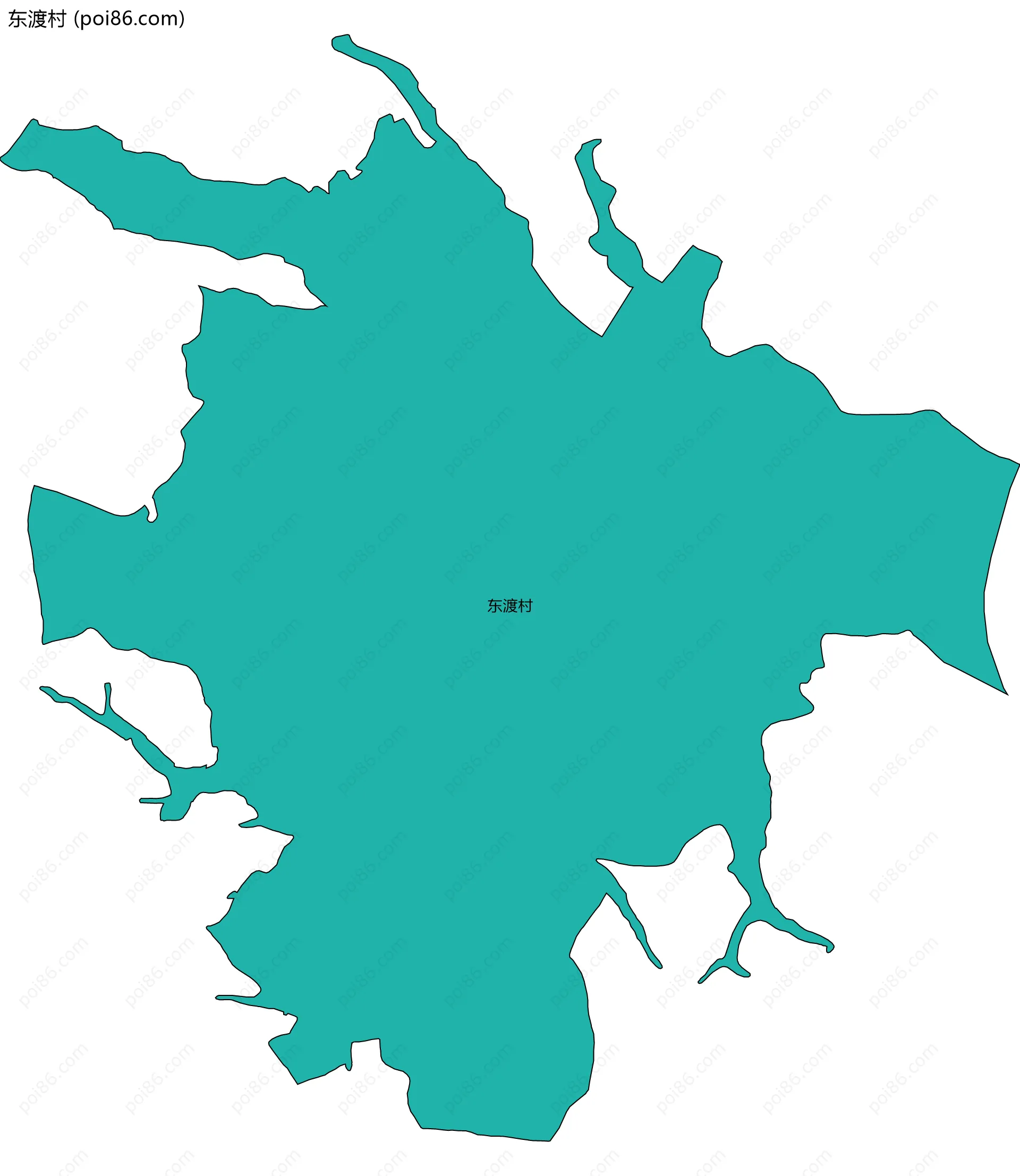 东渡村边界地图