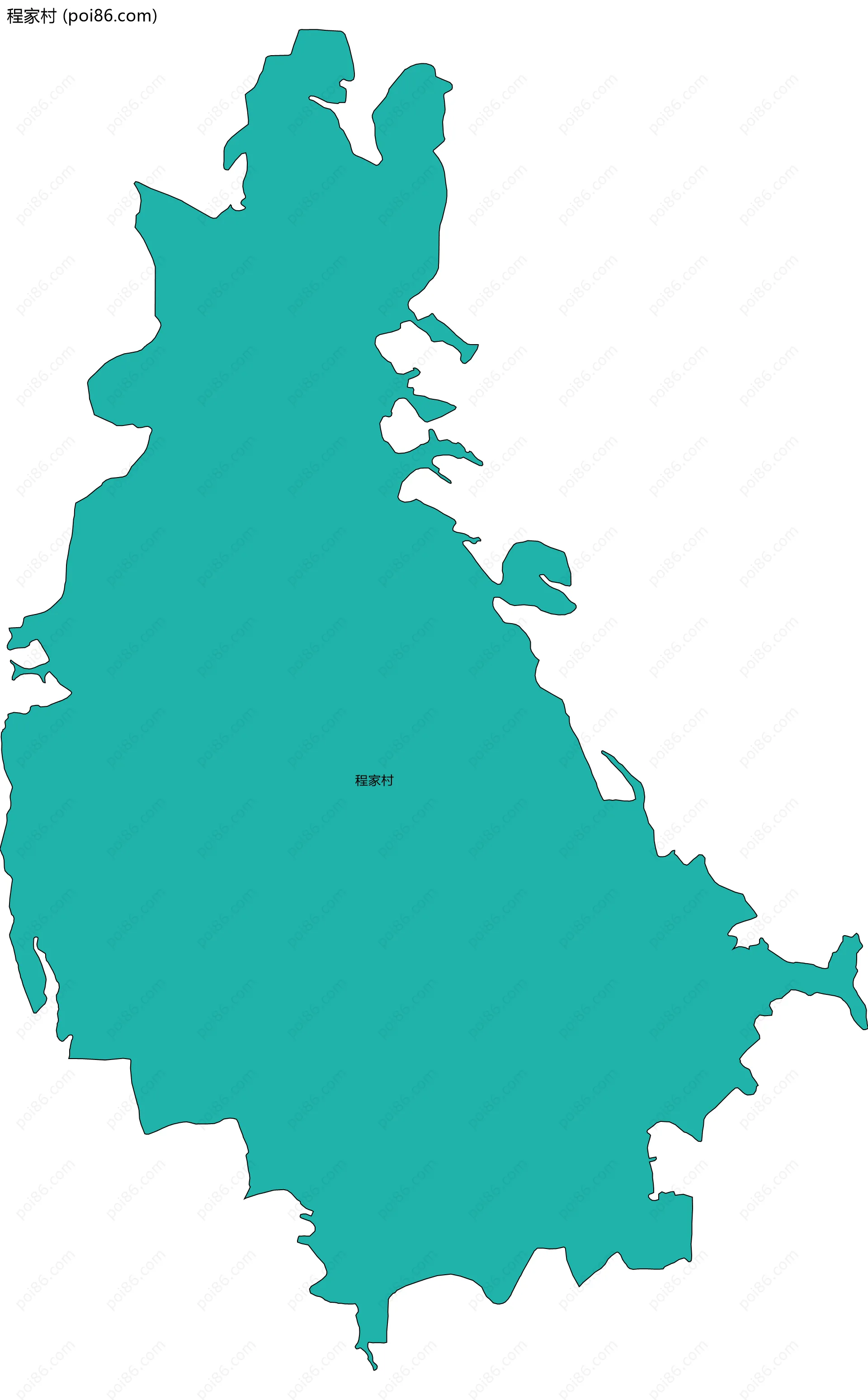 程家村边界地图