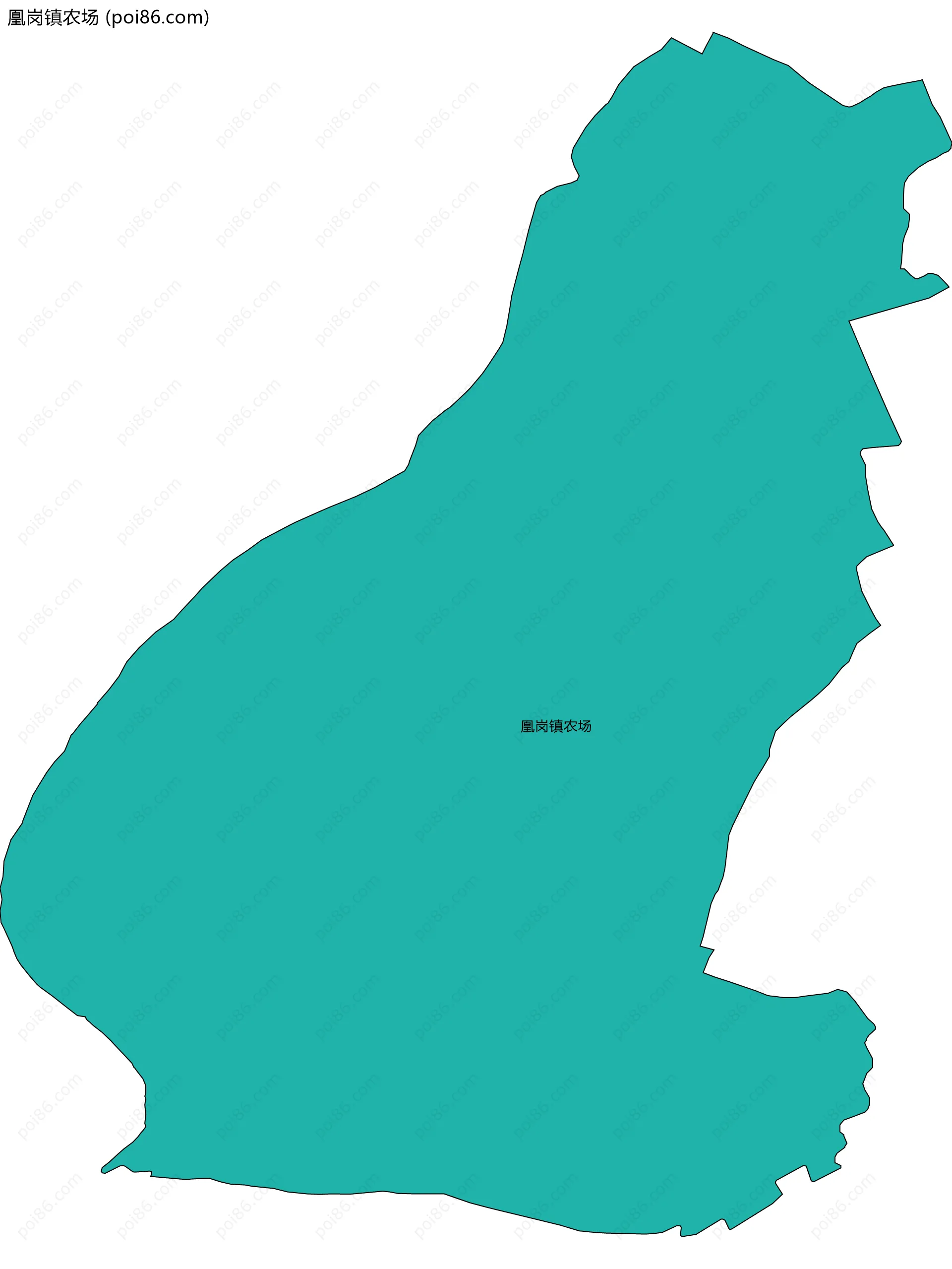 凰岗镇农场边界地图