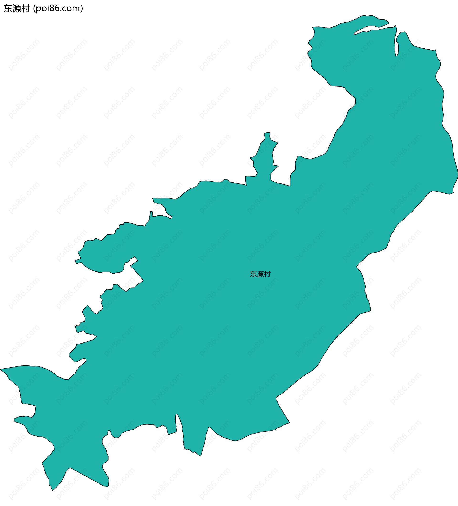 东源村边界地图