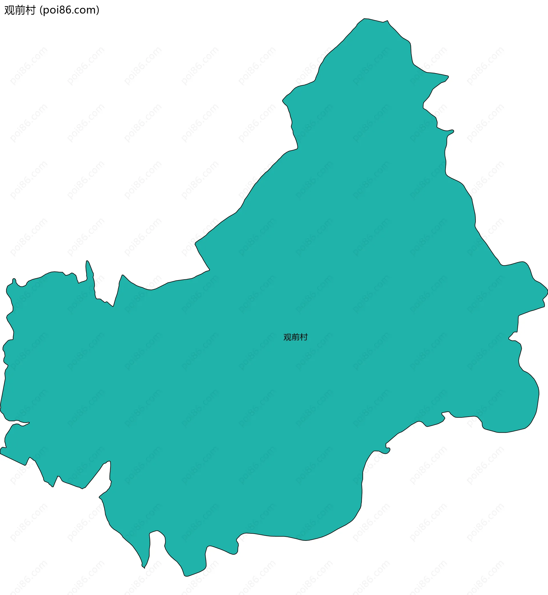 观前村边界地图