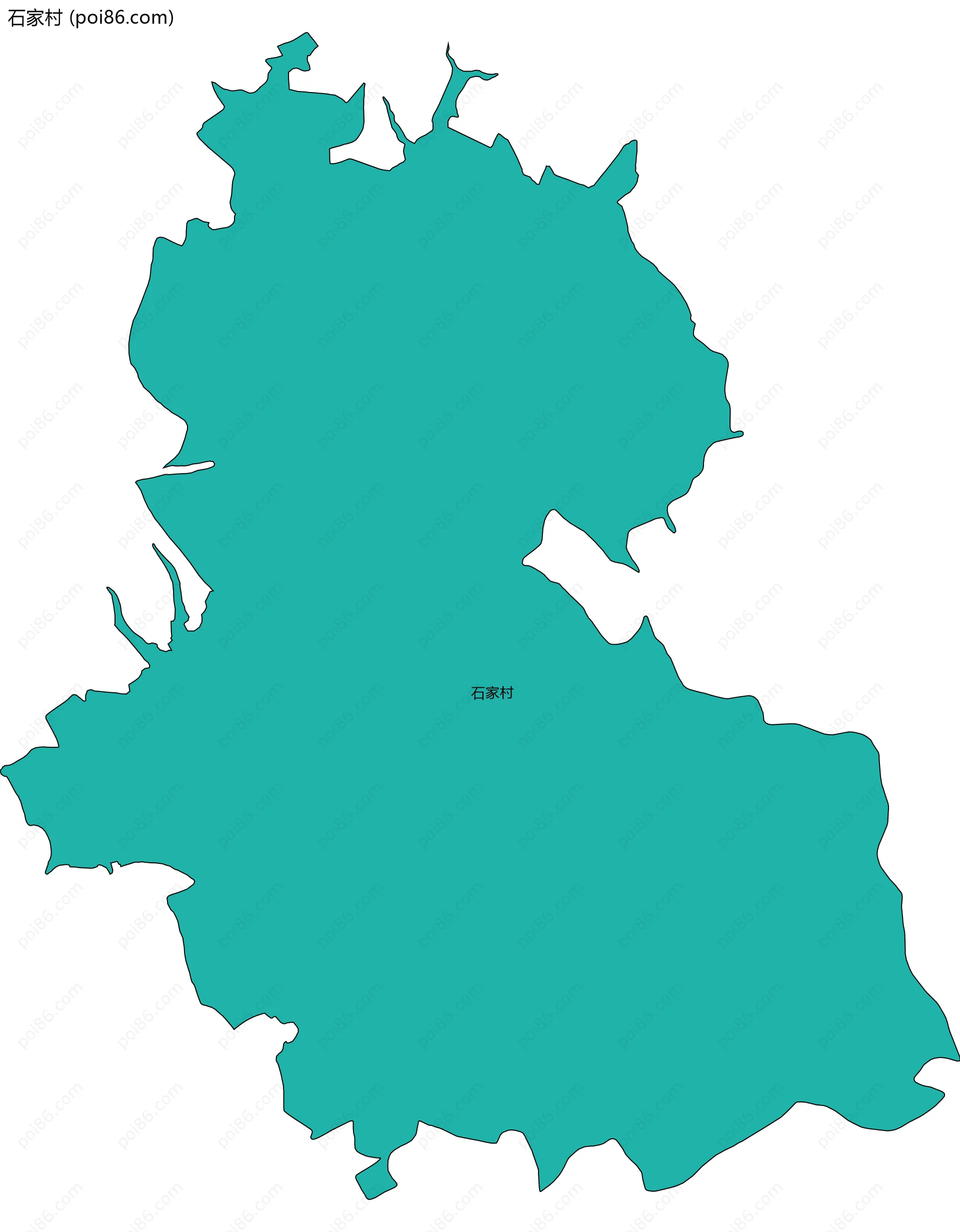 石家村边界地图