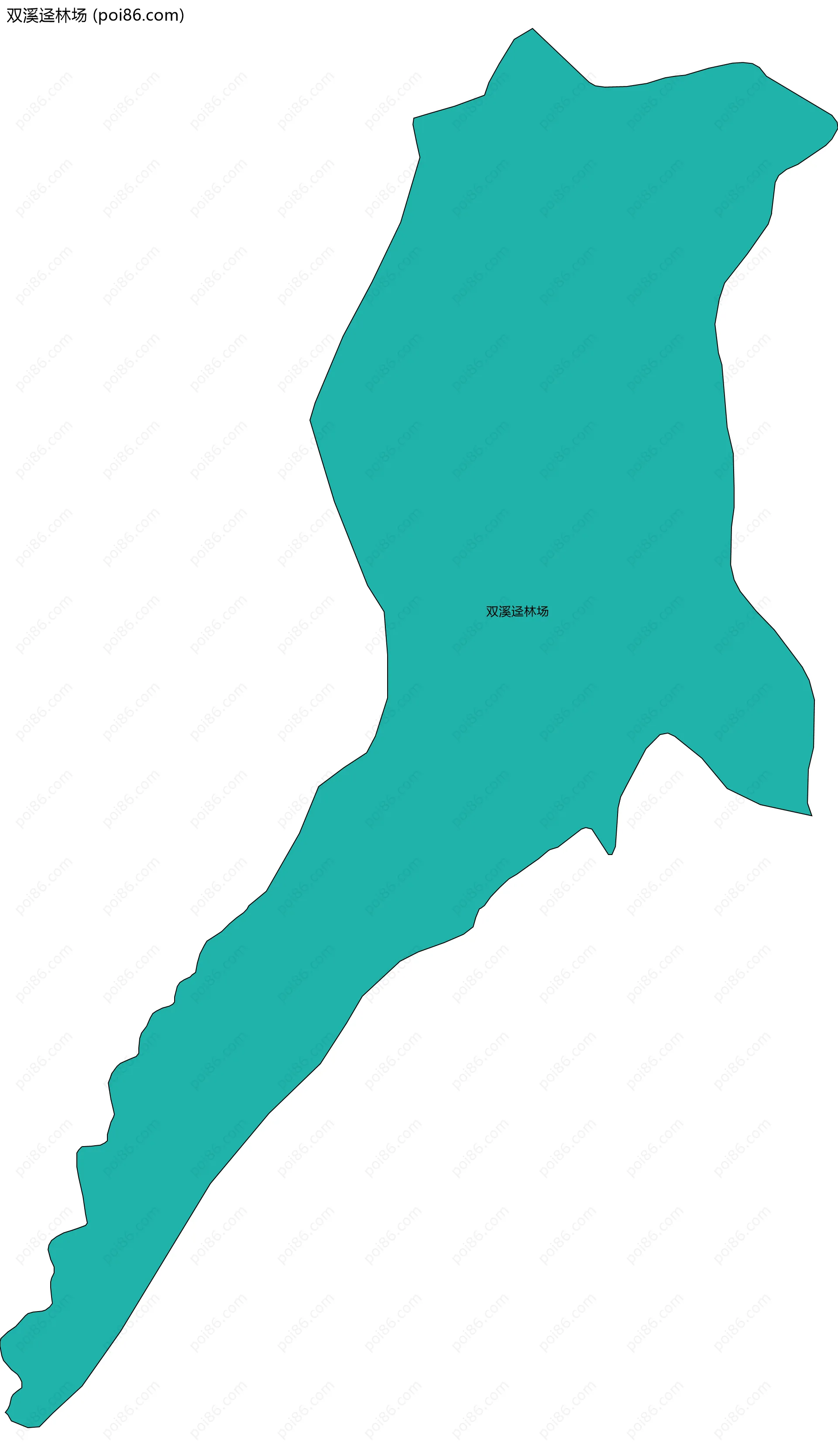 双溪迳林场边界地图