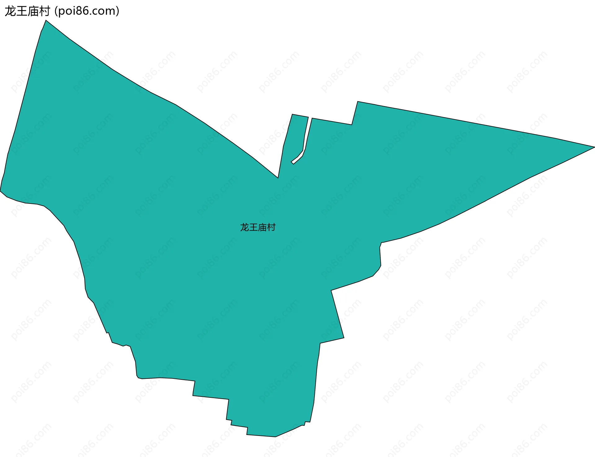 龙王庙村边界地图