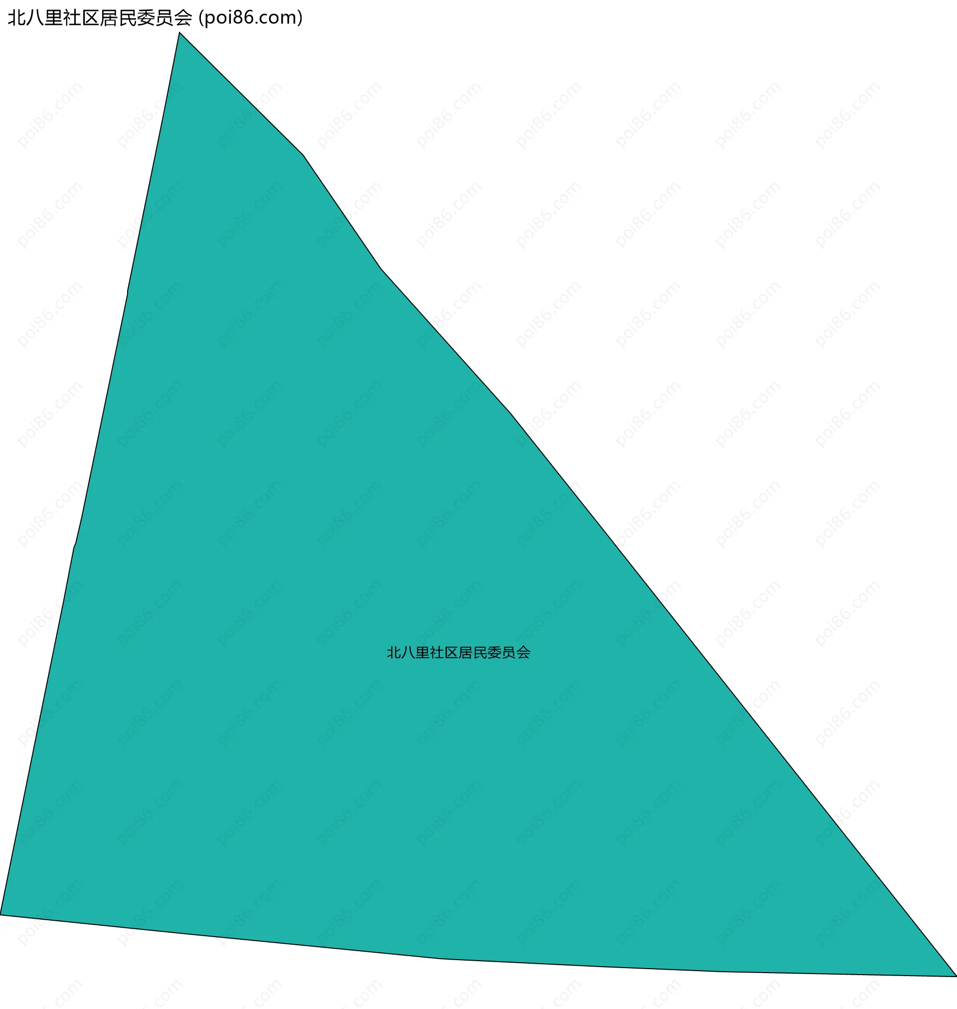 北八里社区居民委员会边界地图
