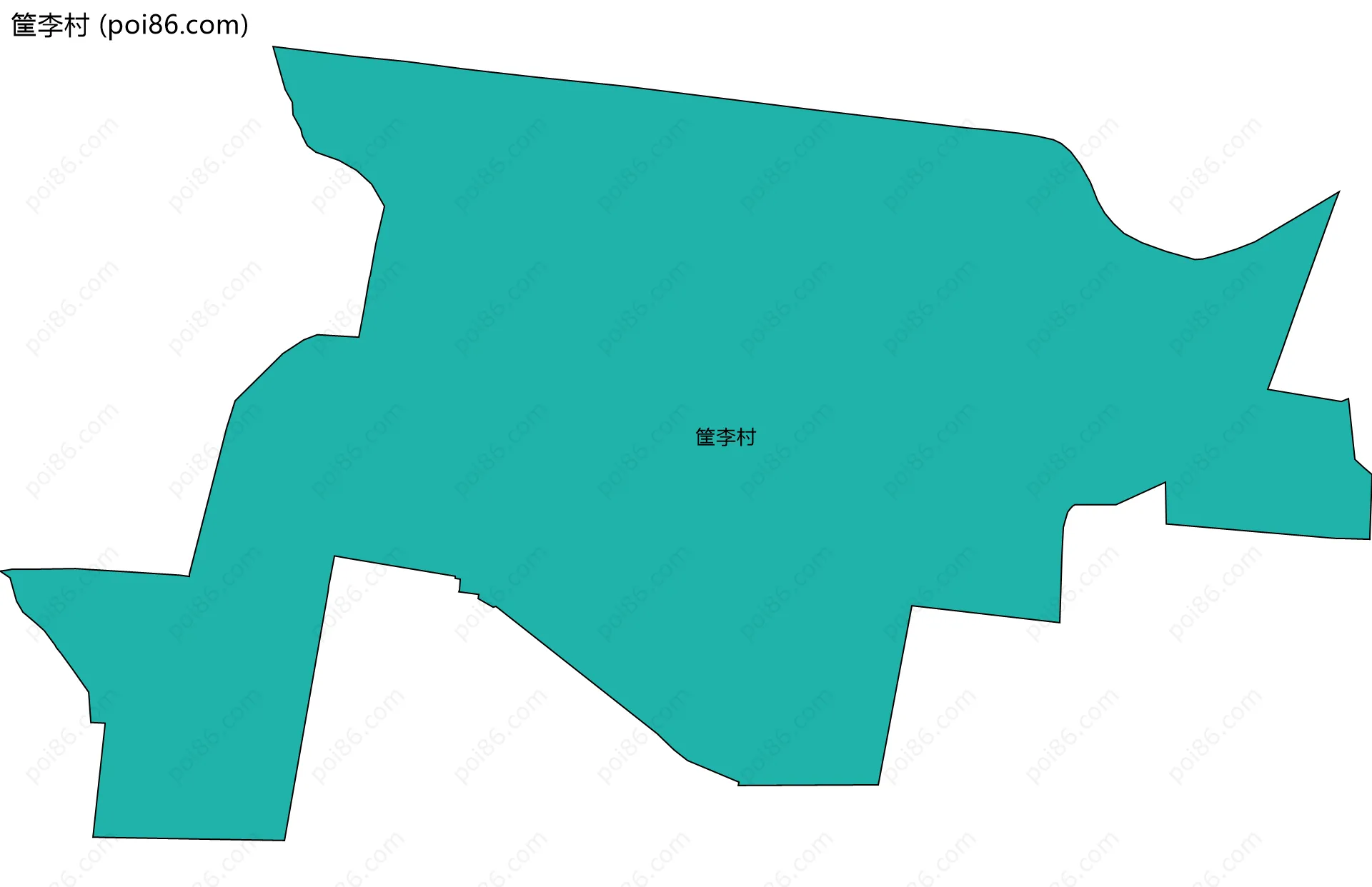 筐李村边界地图