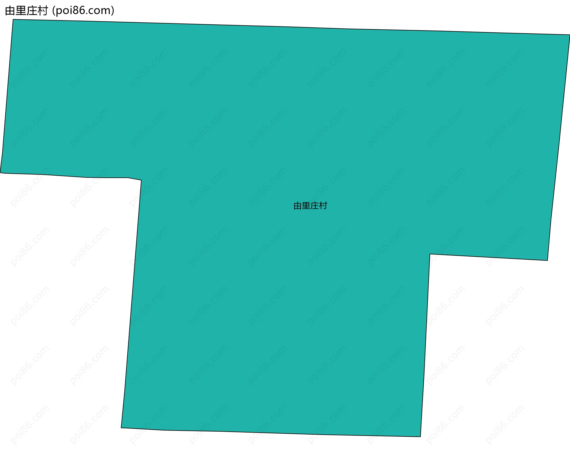 由里庄村边界地图