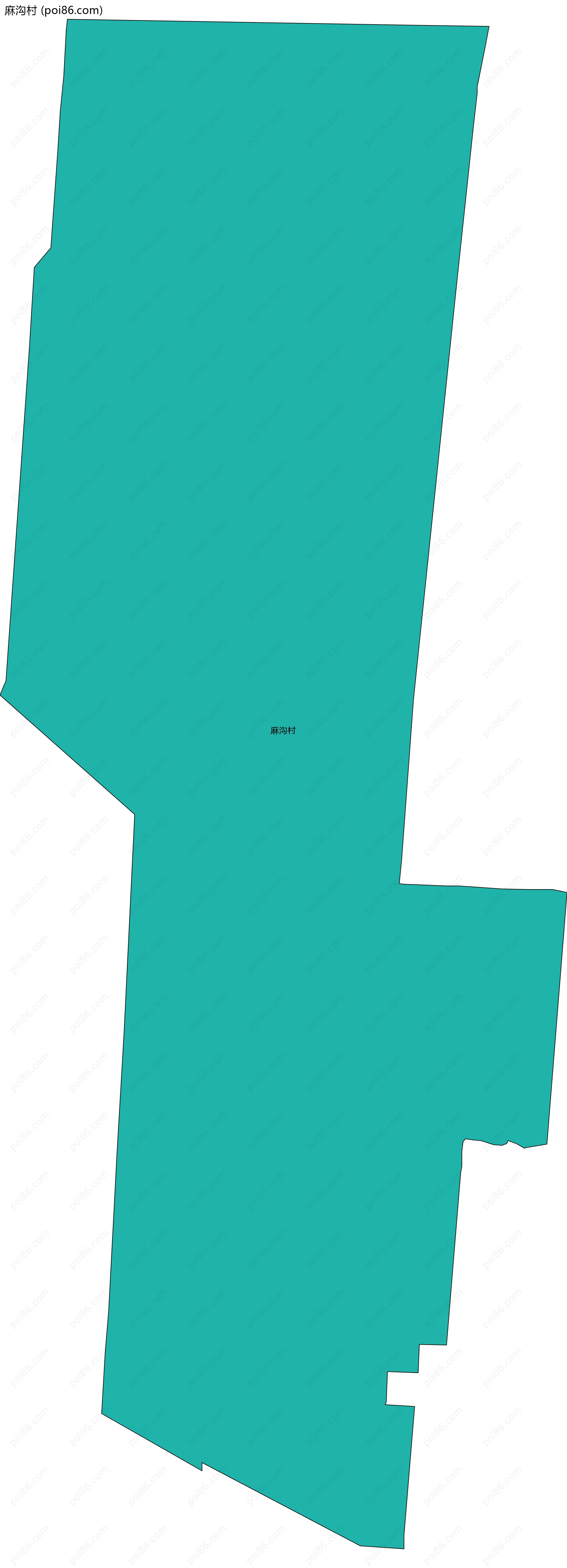 麻沟村边界地图