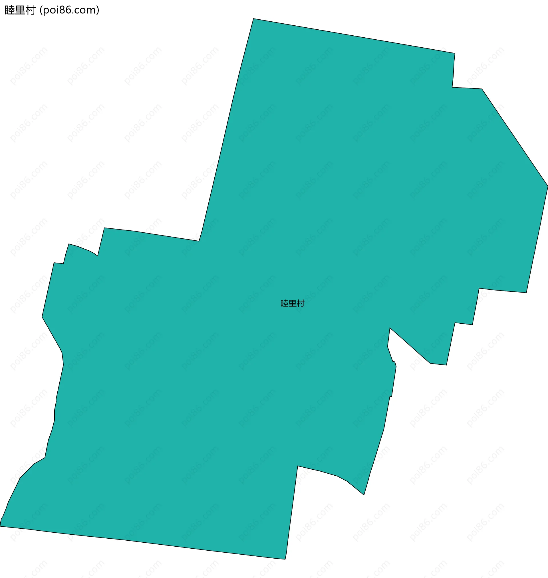 睦里村边界地图