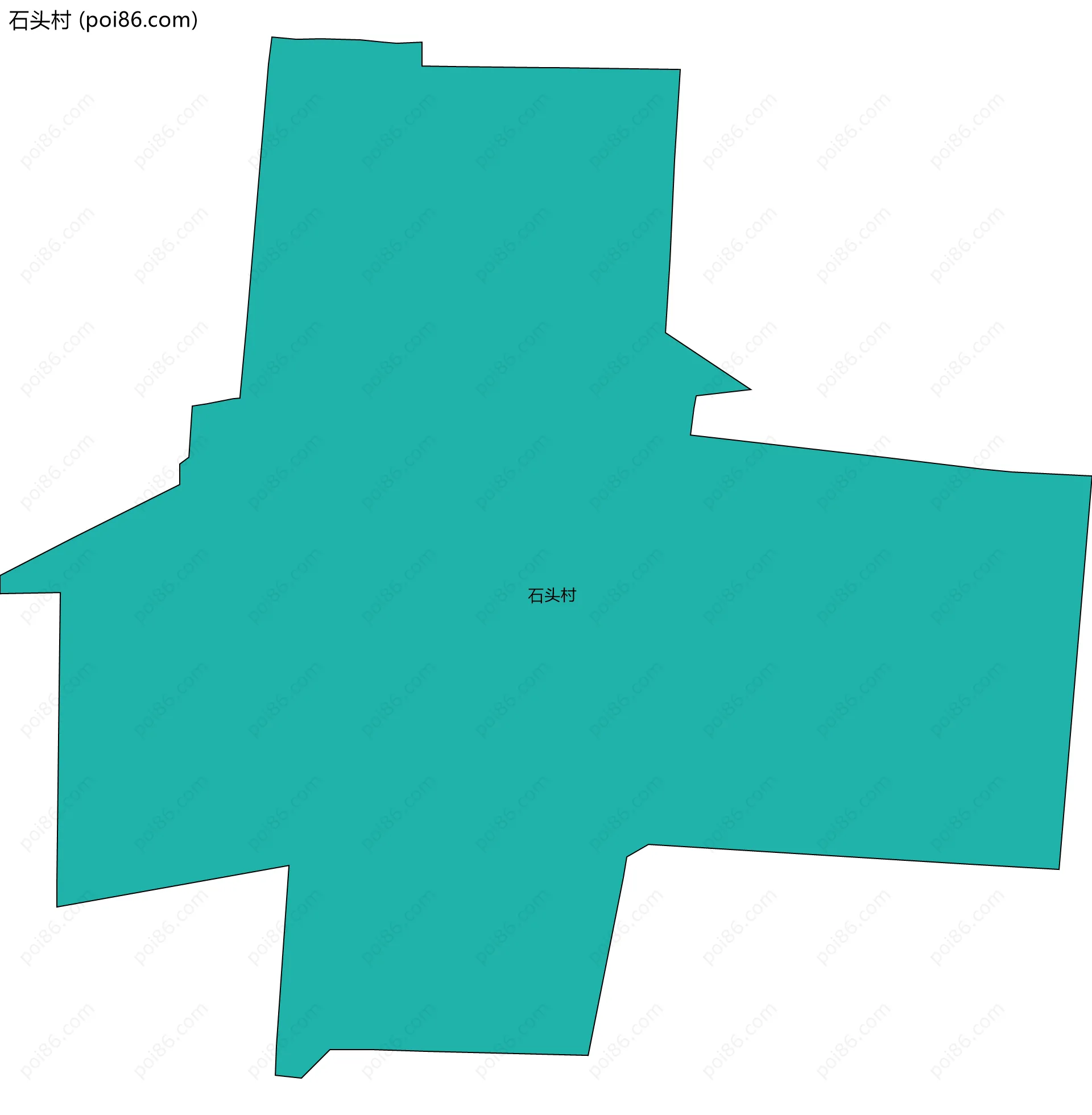 石头村边界地图