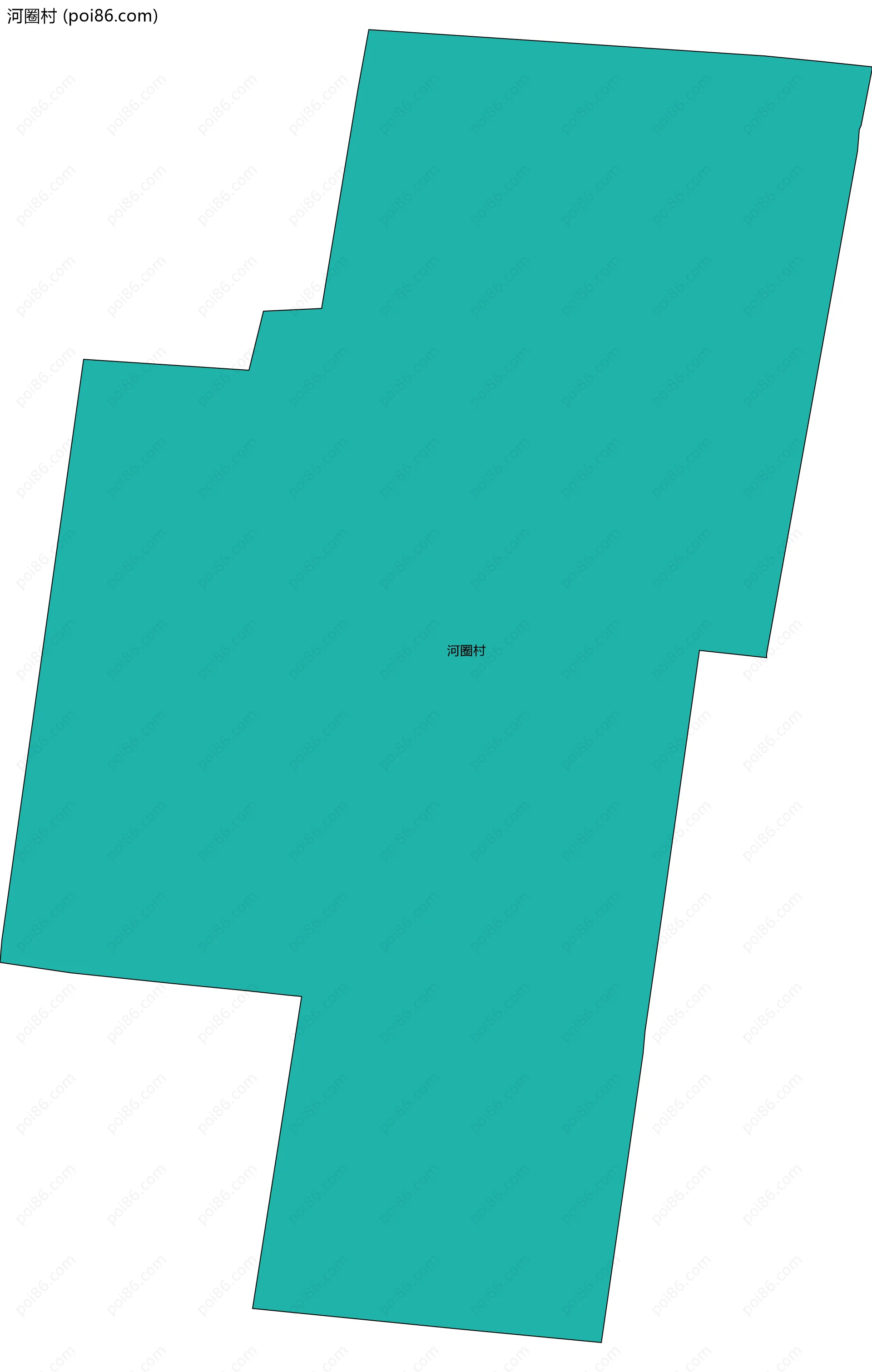 河圈村边界地图