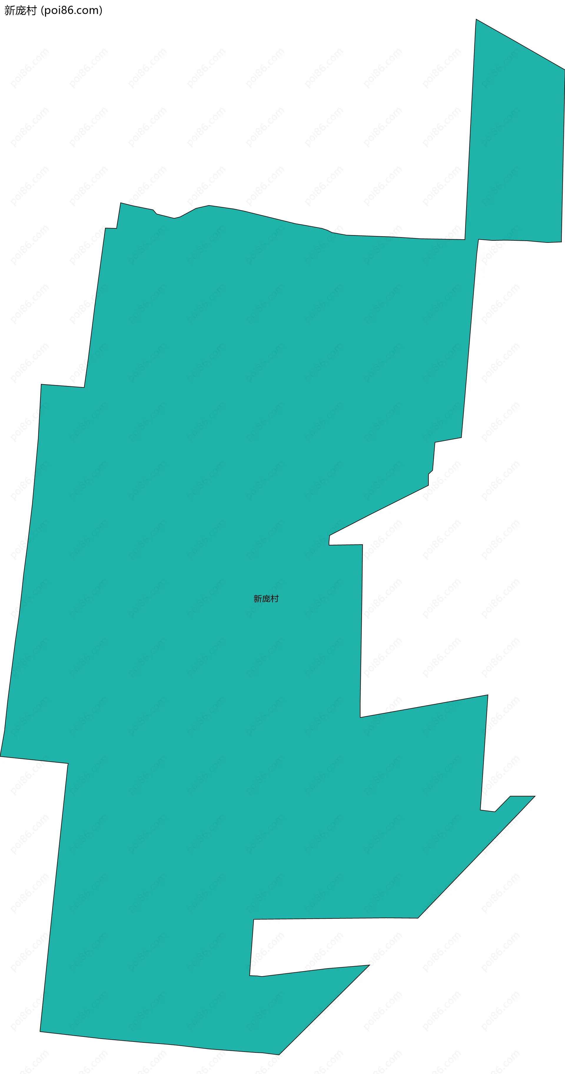 新庞村边界地图