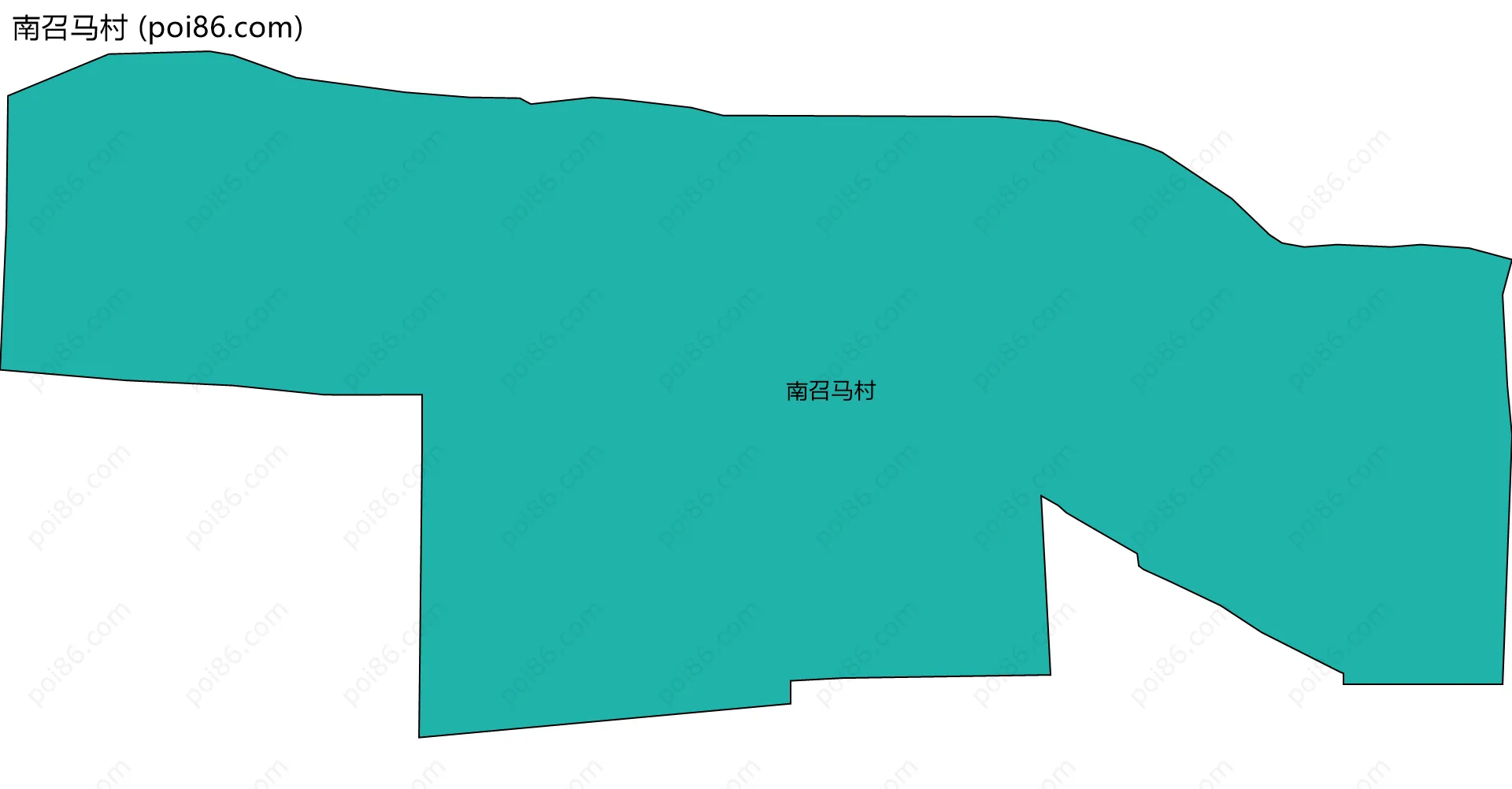 南召马村边界地图