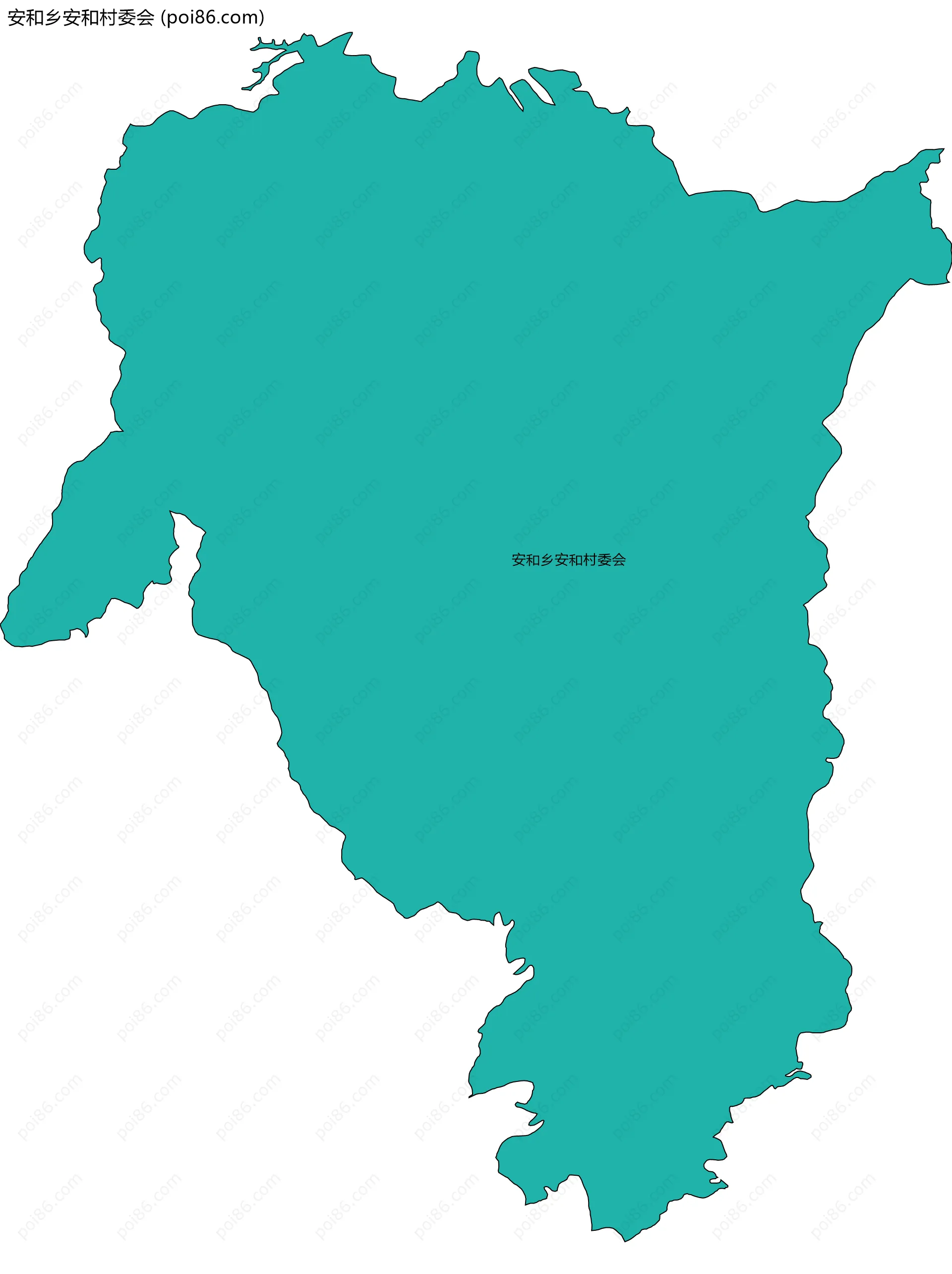 安和乡安和村委会边界地图