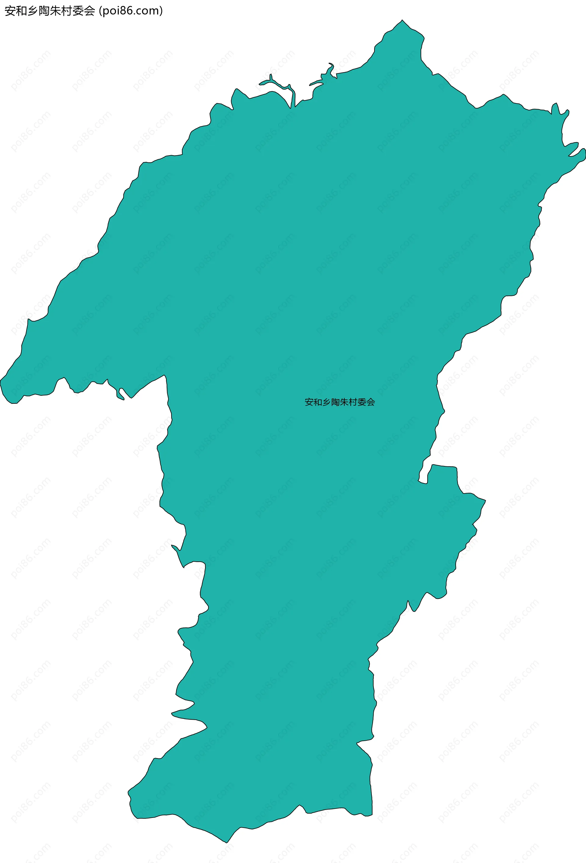 安和乡陶朱村委会边界地图