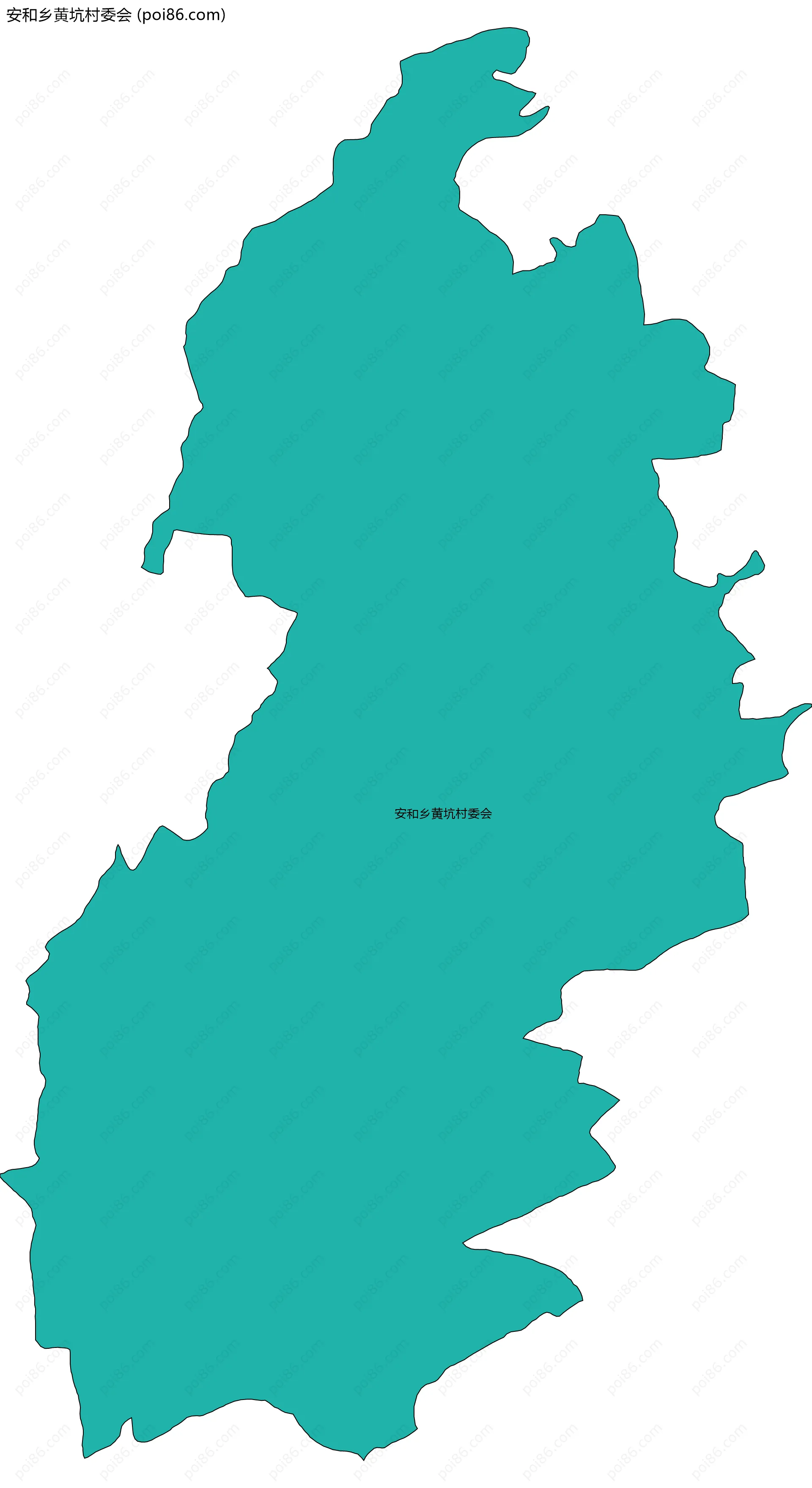 安和乡黄坑村委会边界地图