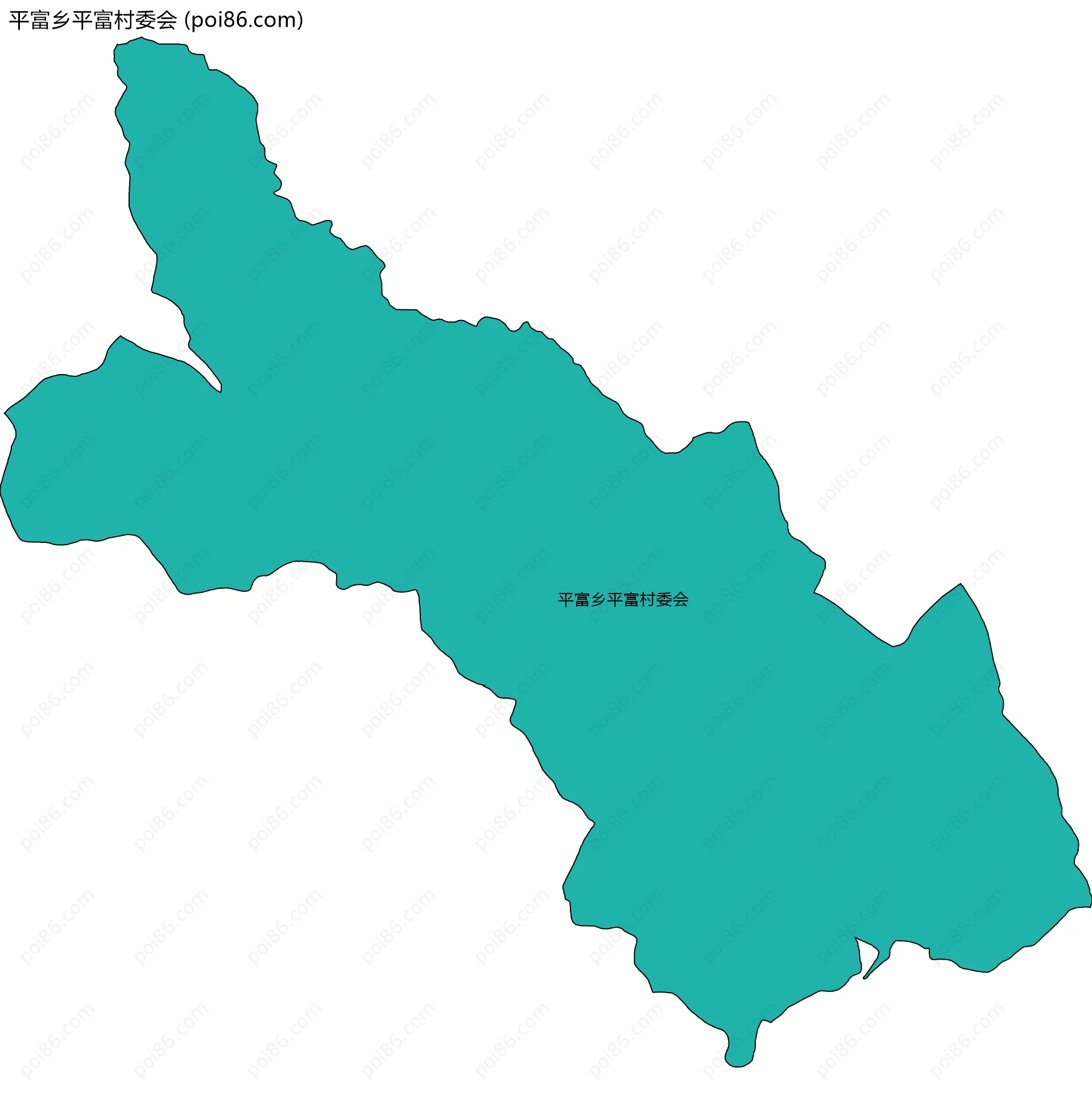 平富乡平富村委会边界地图
