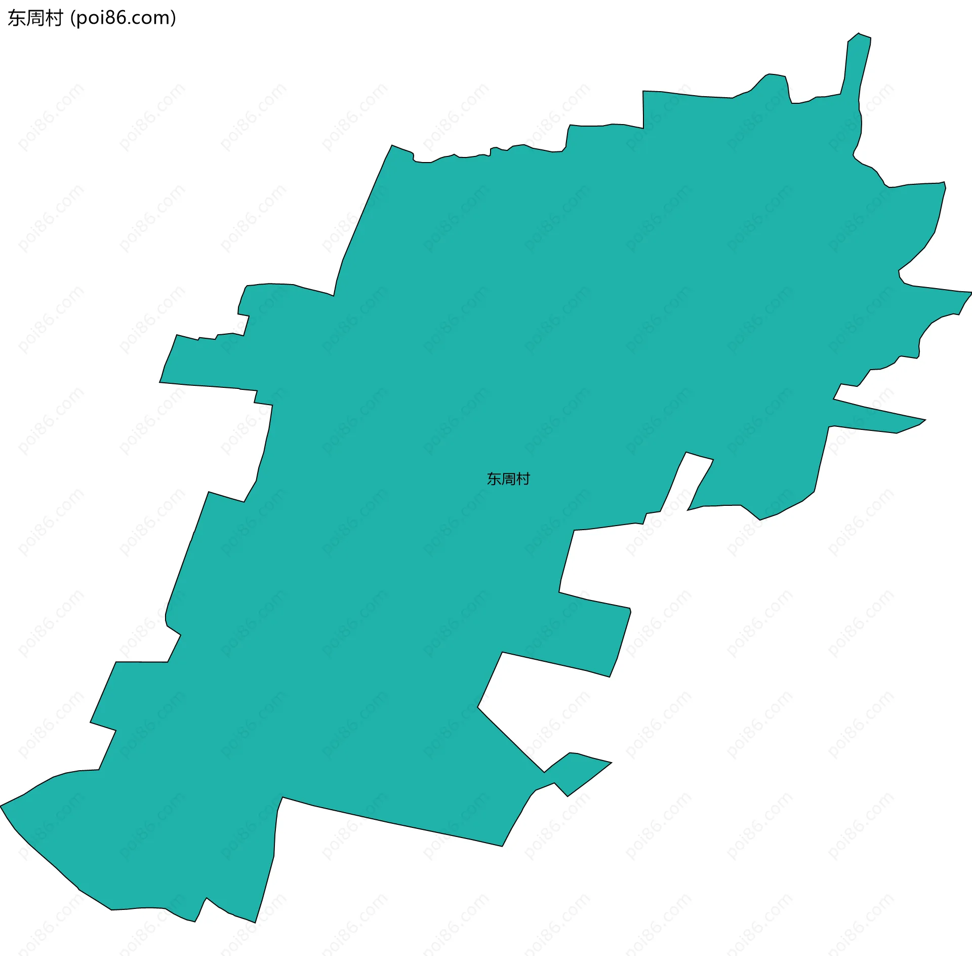 东周村边界地图
