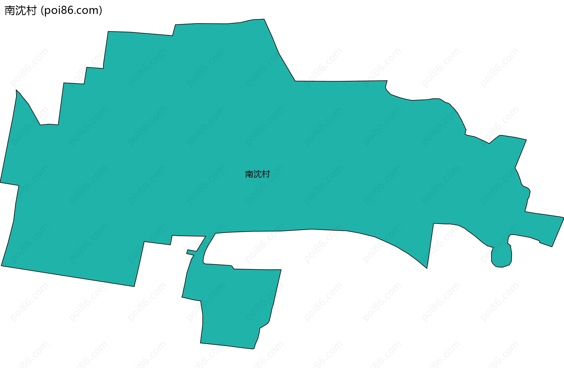 南沈村边界地图
