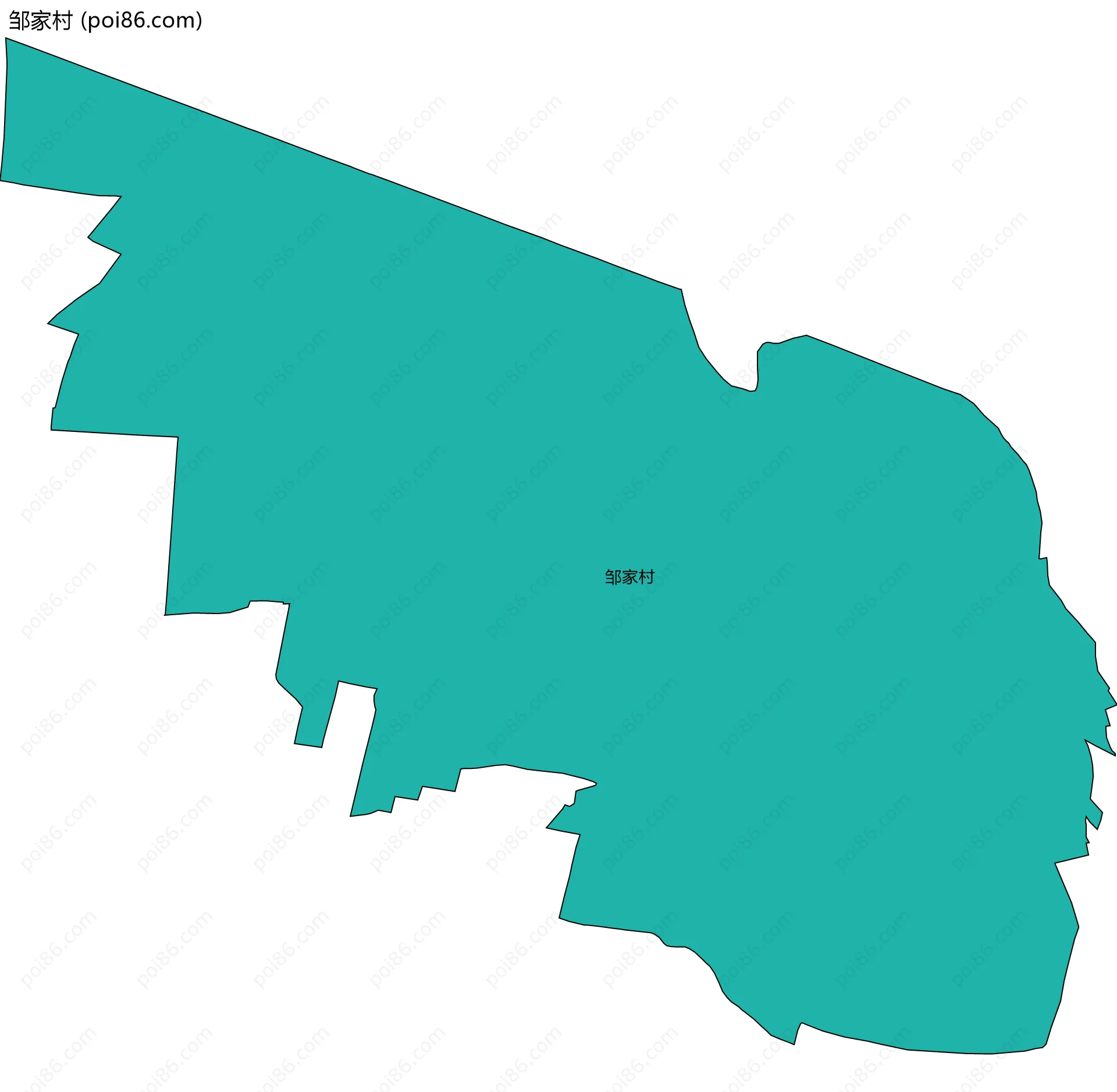 邹家村边界地图