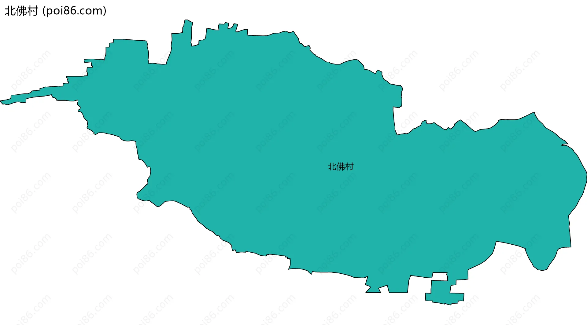 北佛村边界地图