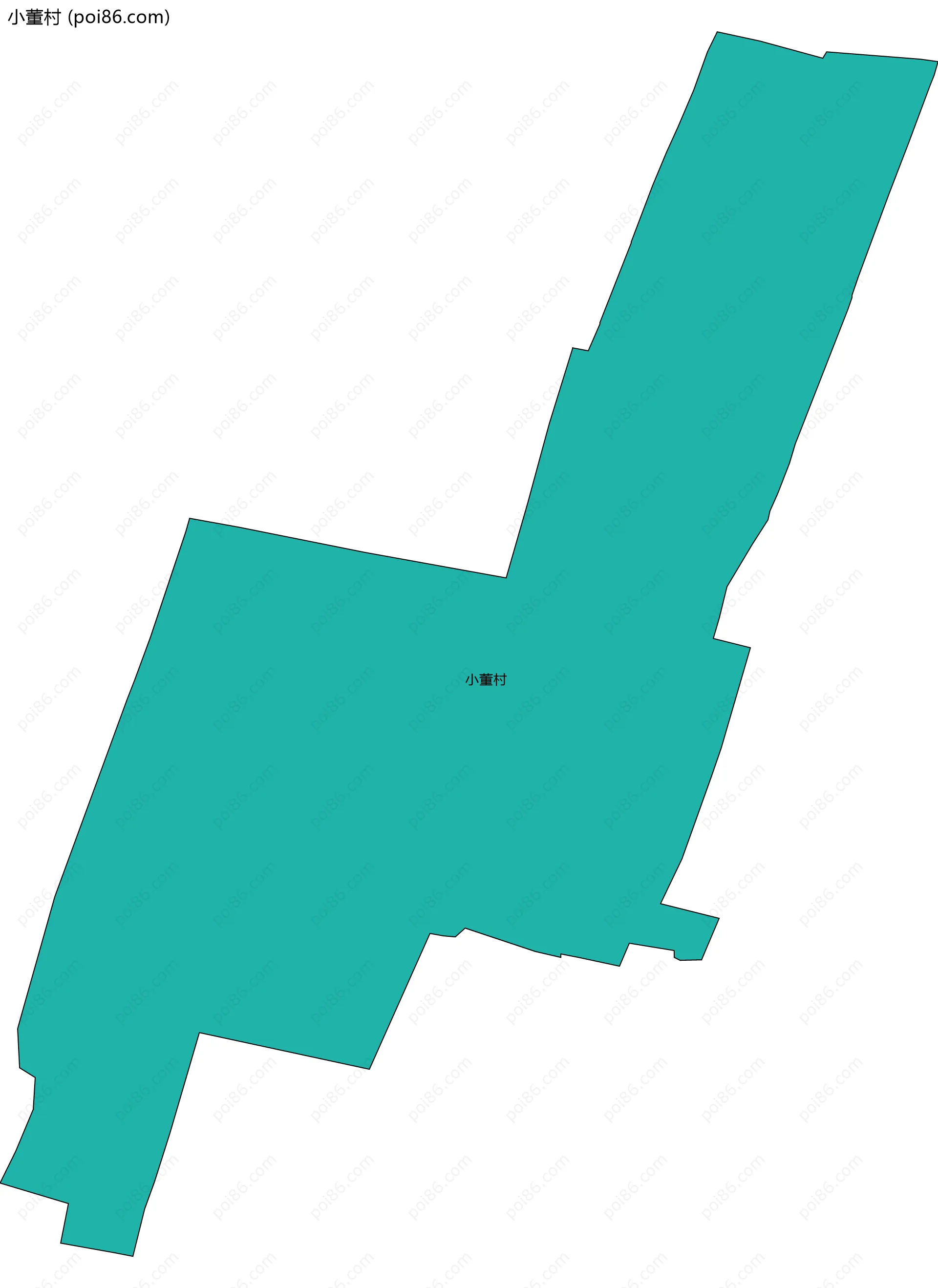 小董村边界地图