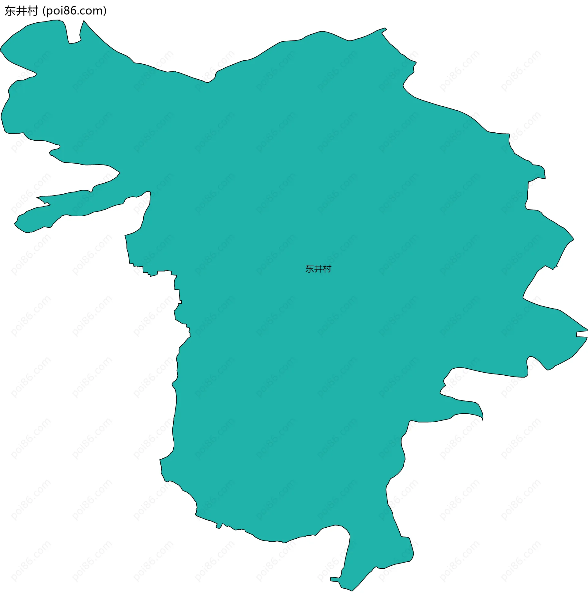 东井村边界地图