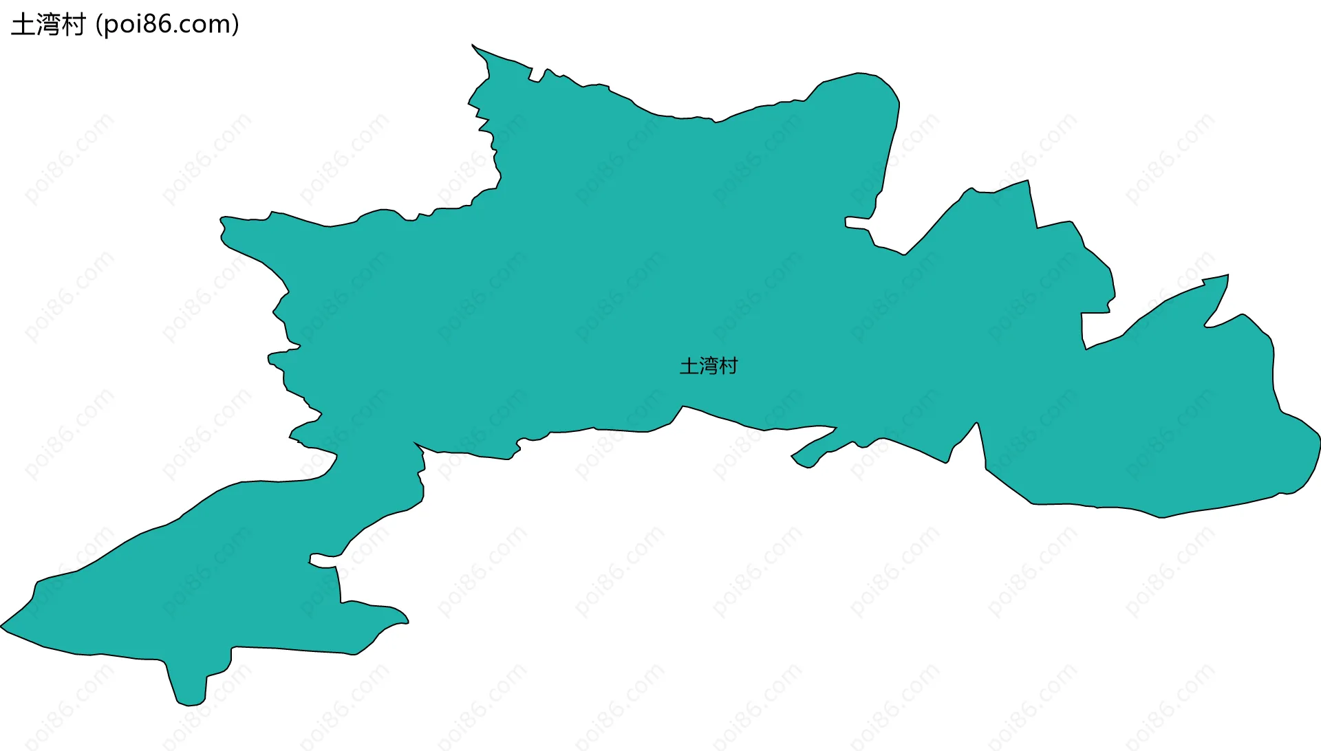 土湾村边界地图