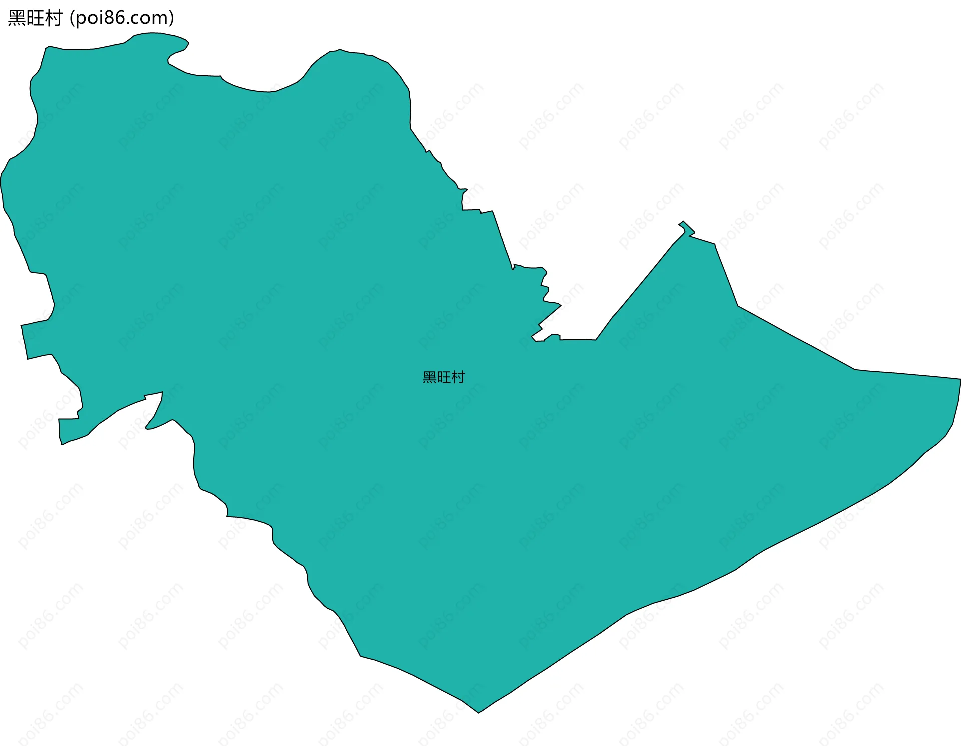 黑旺村边界地图