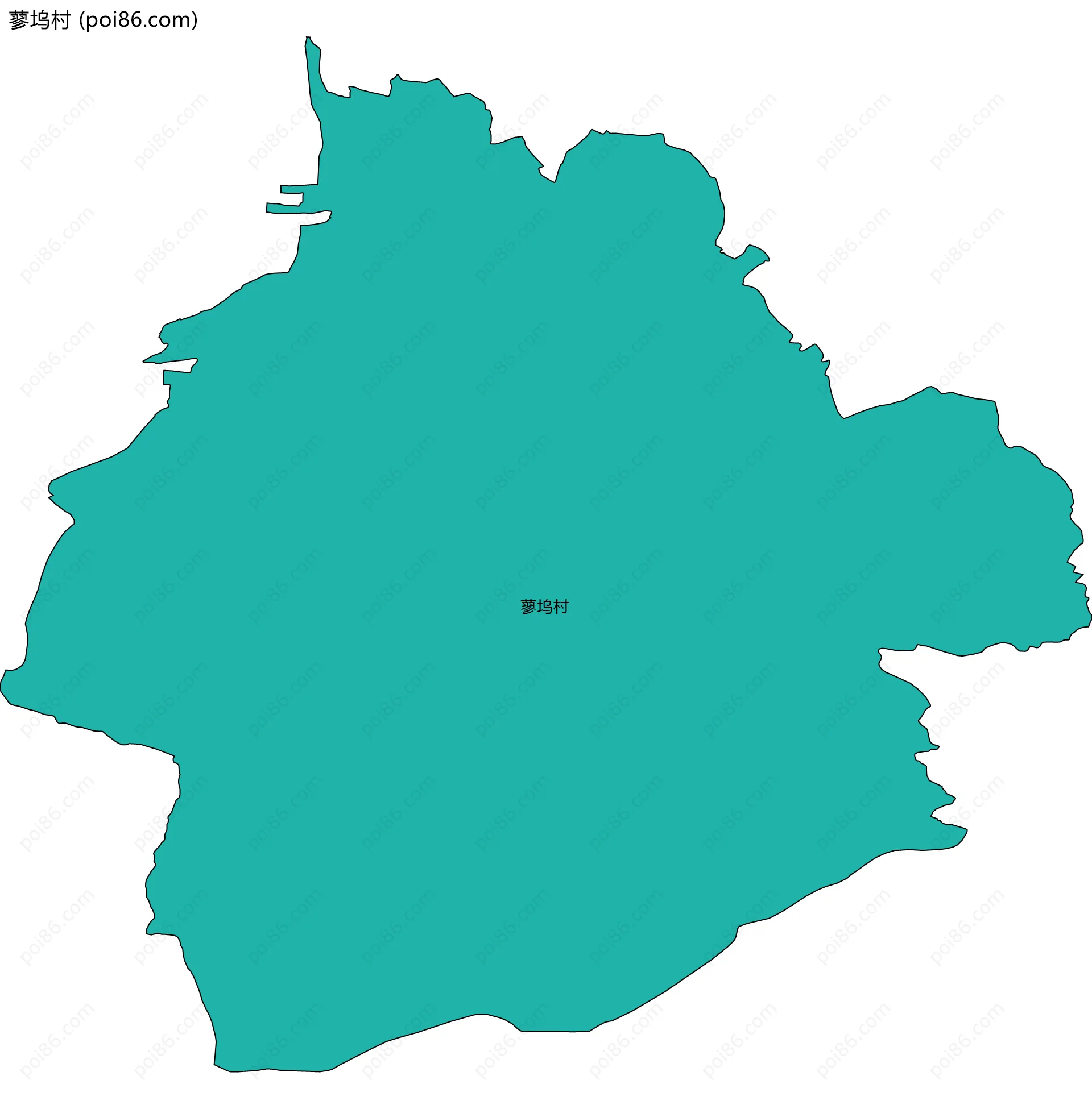 蓼坞村边界地图