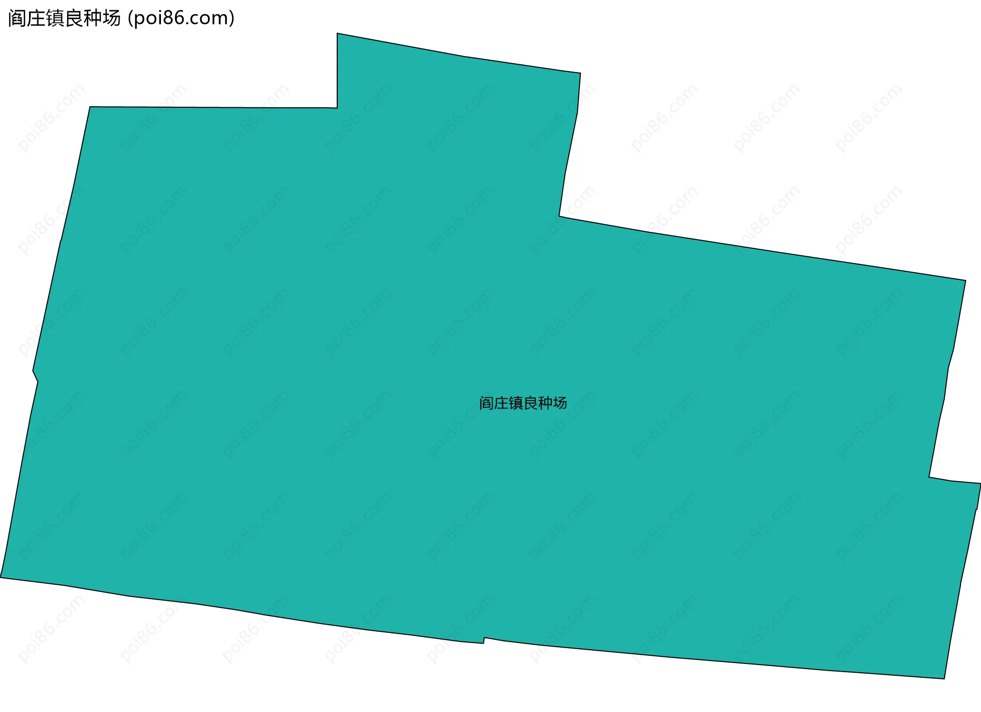 阎庄镇良种场边界地图