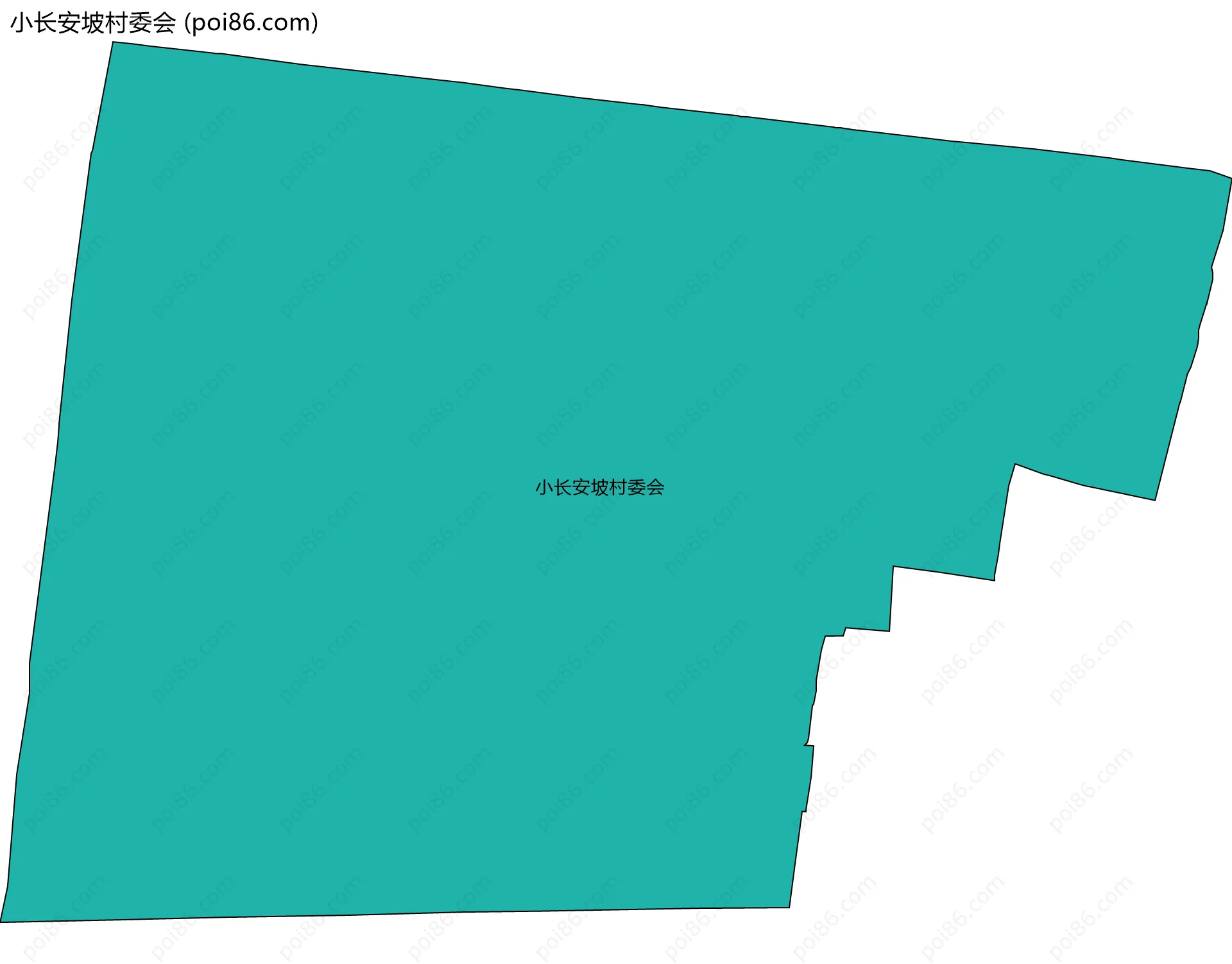 小长安坡村委会边界地图