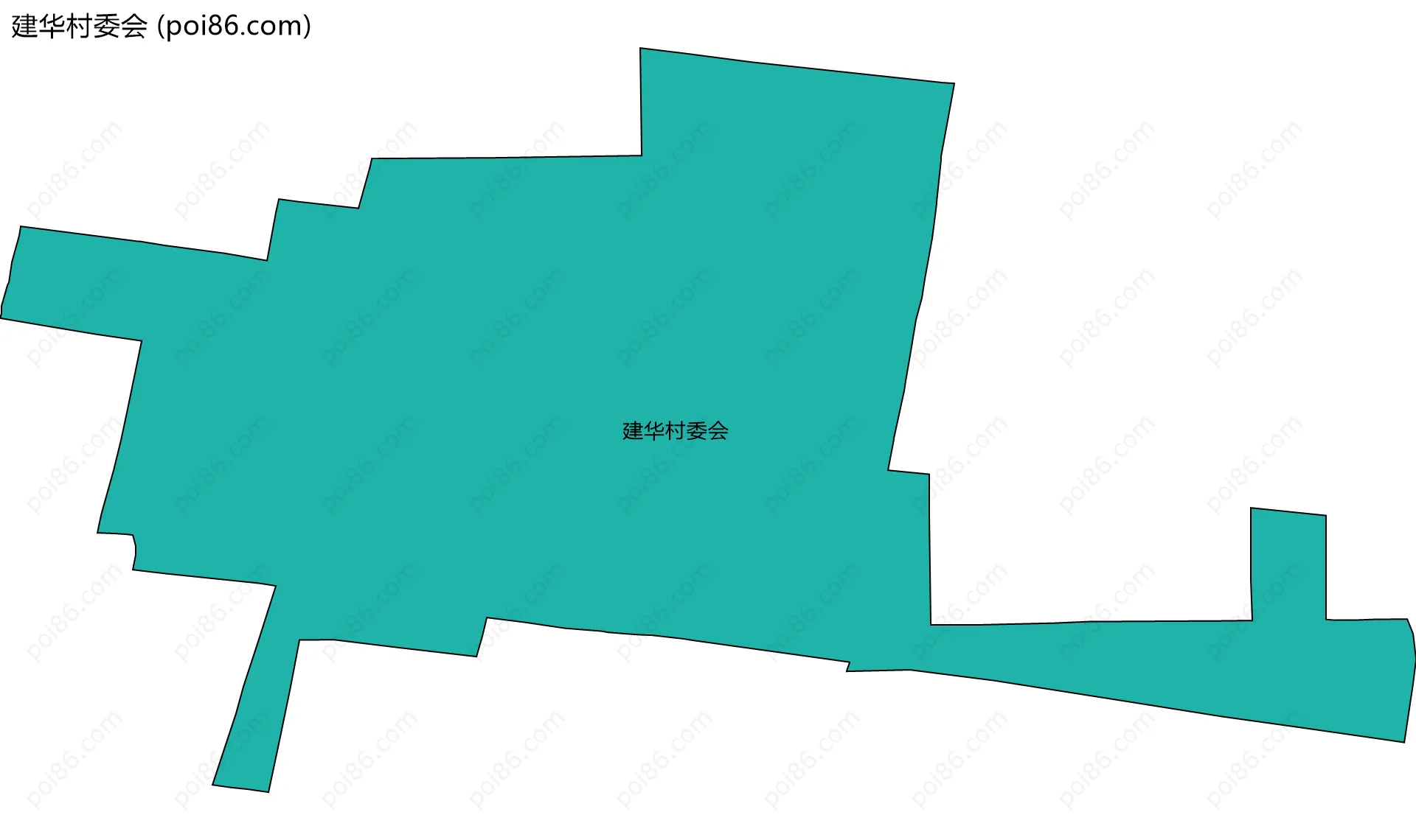 建华村委会边界地图